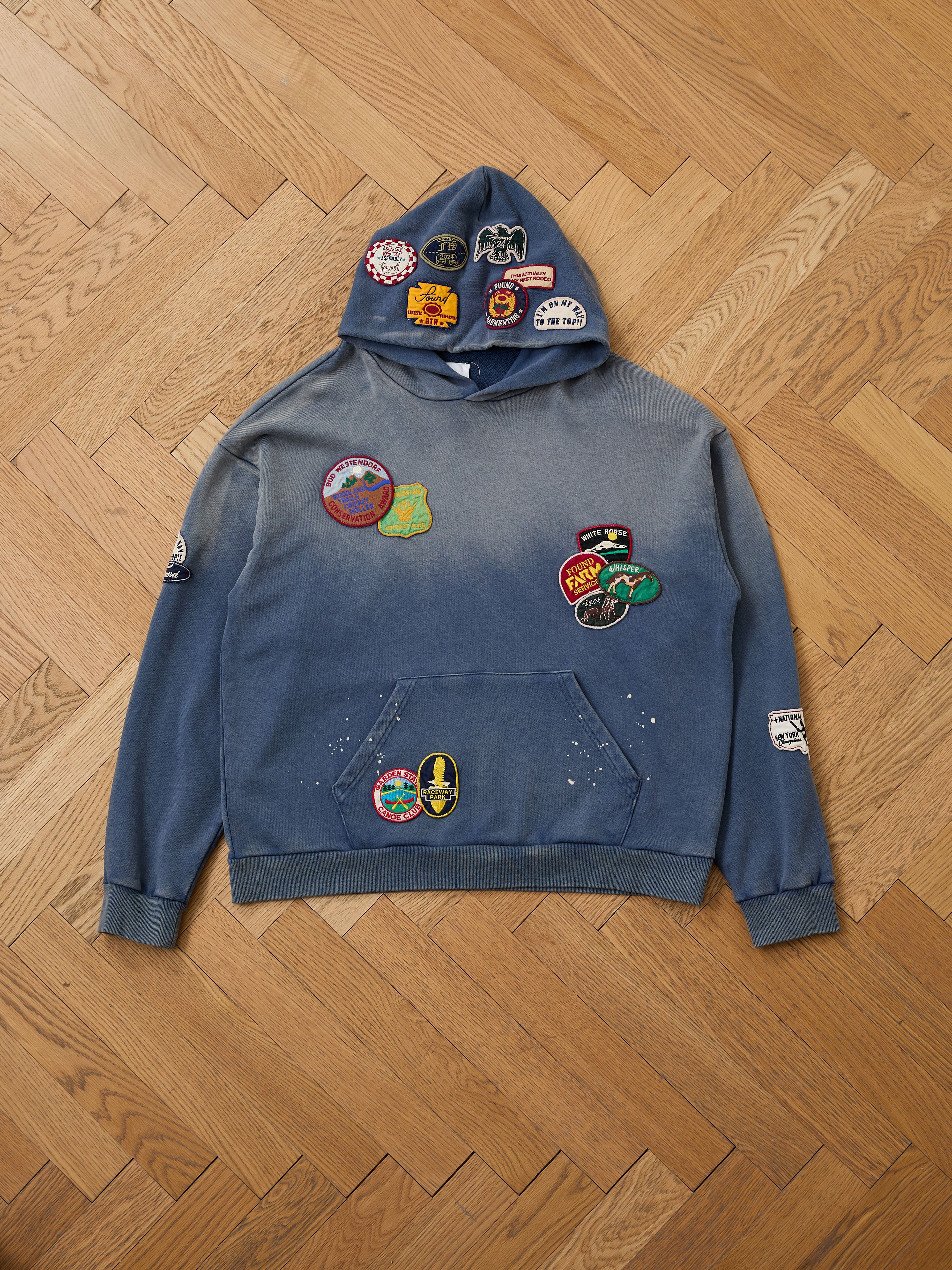 Distressed Patch Hoodie | Modern Menswear by yycbvcnbmmnbm