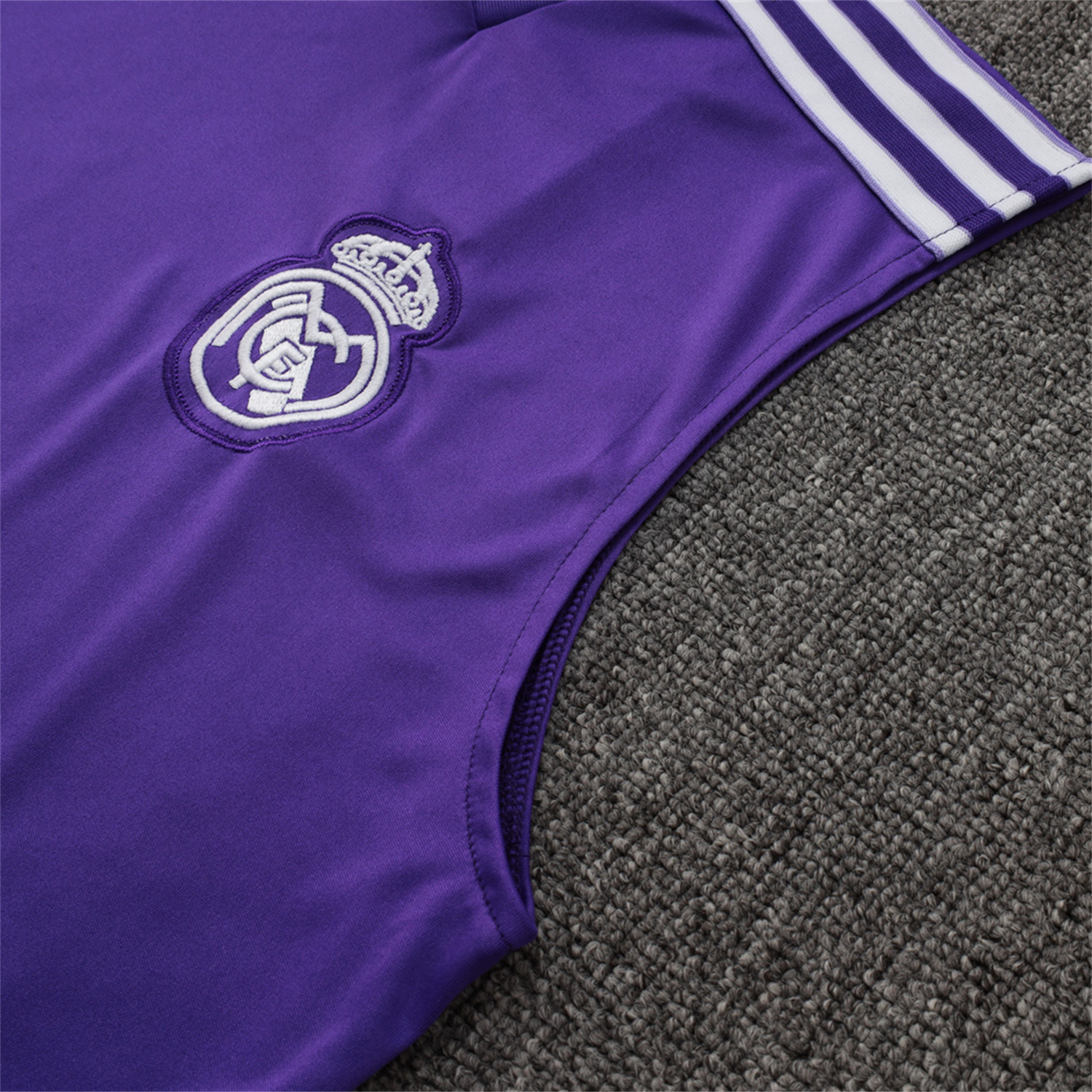AlphaJersey-Real Madrid 25-26 Throwback Trefoil Vest Training Set - Purple