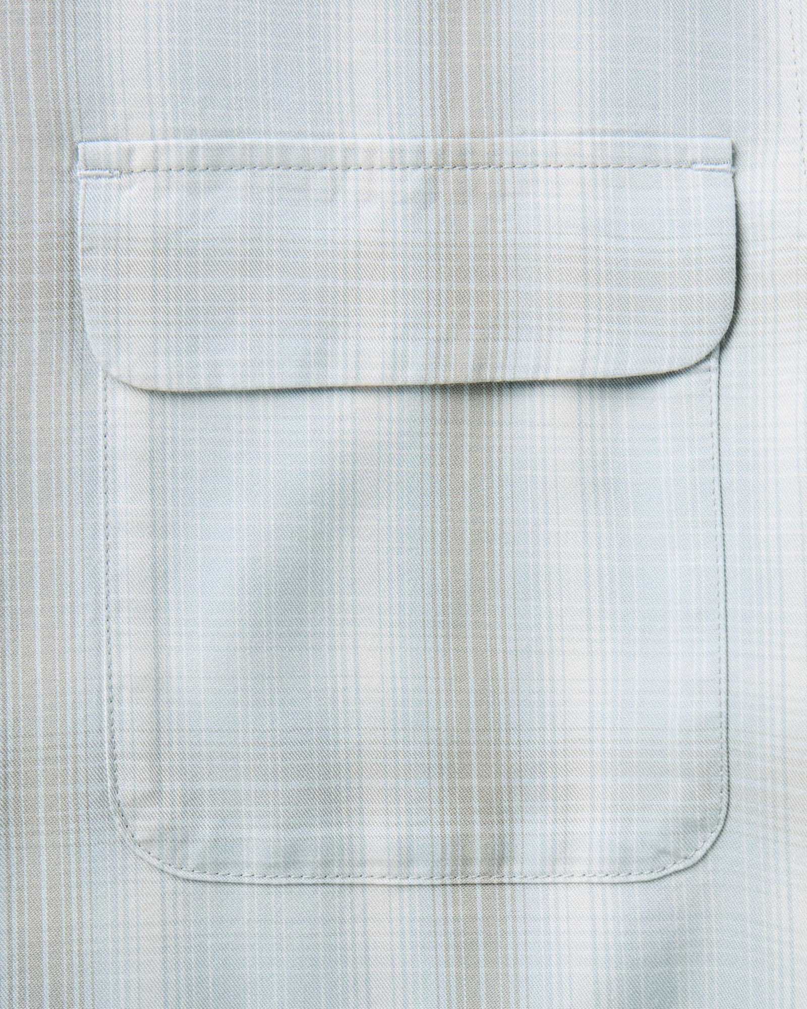 The Shore Shirt in Fog Check Lyocell | Modern Menswear by yycbvcnbmmnbm