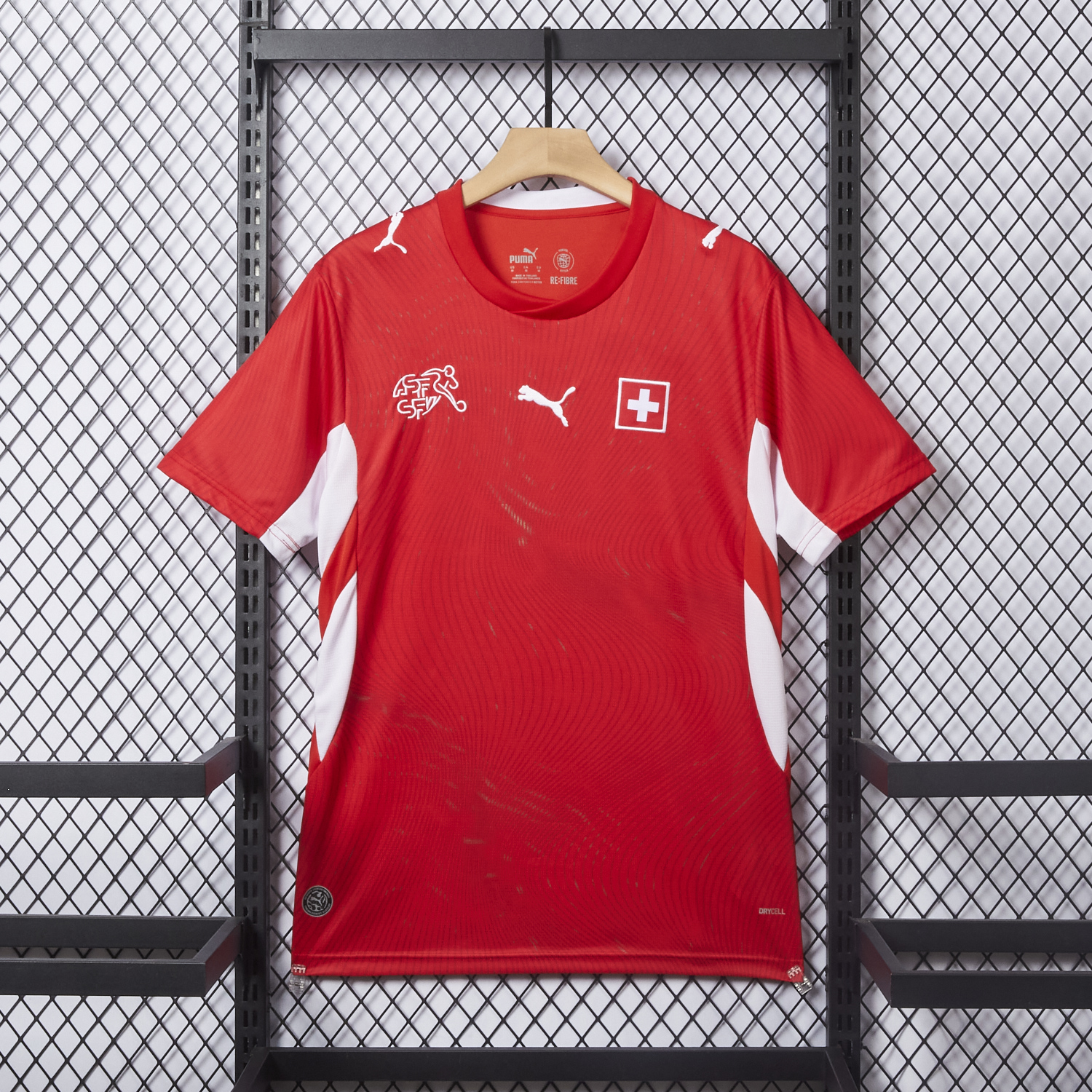 AlphaJersey-Switzerland 2026 Home Red Jersey - Fans Version
