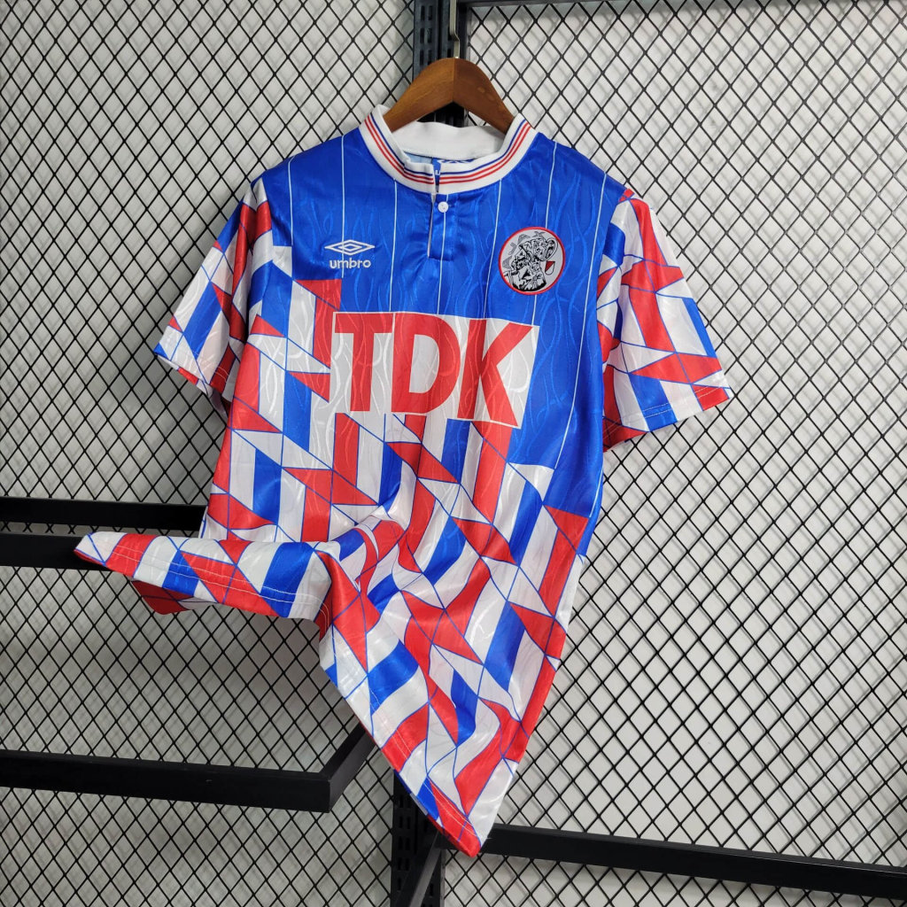 AlphaJersey-Retro Ajax 1990 Away Stadium Jersey