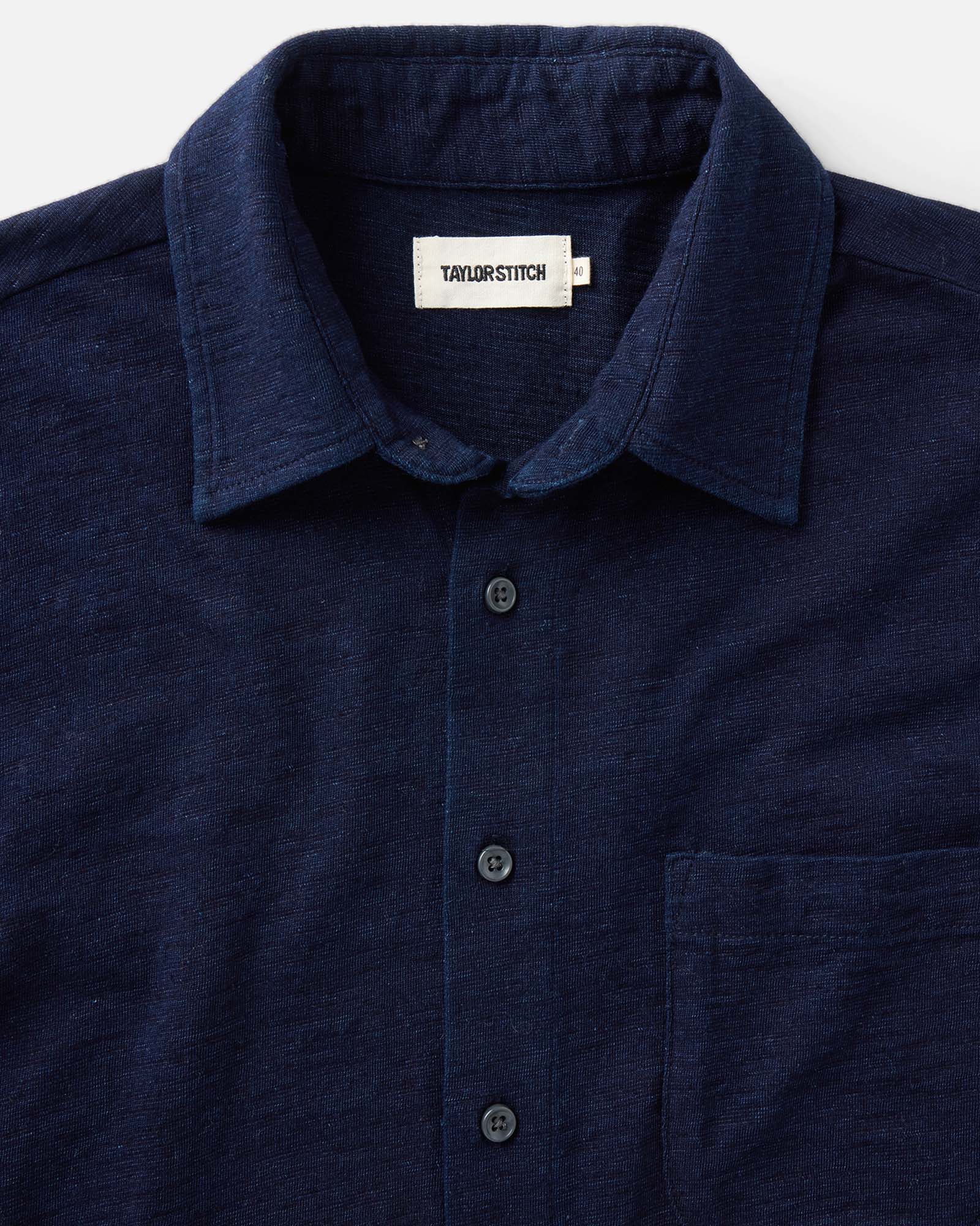 The Short Sleeve California in Rinsed Indigo Slub | Modern Menswear by yycbvcnbmmnbm