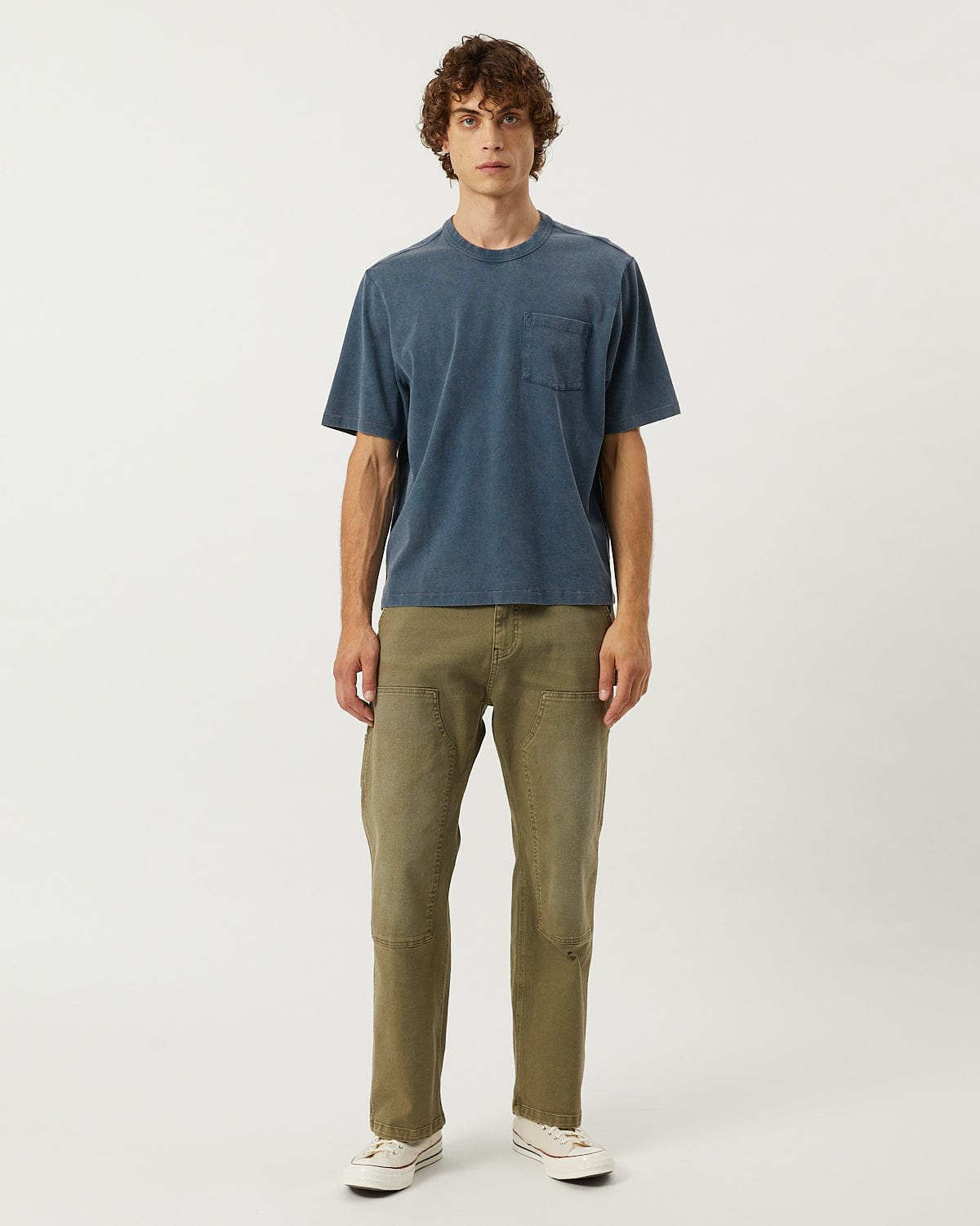 Garment Dye Tee - Navy | Modern Menswear by yycbvcnbmmnbm