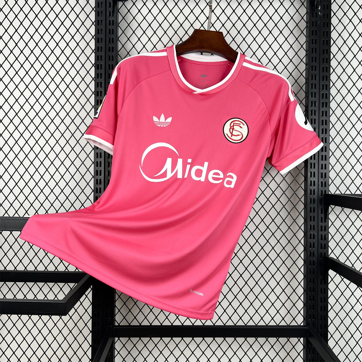 AlphaJersey-Sevilla 25-26 Retro Style Pink Special Jersey - Fans Version