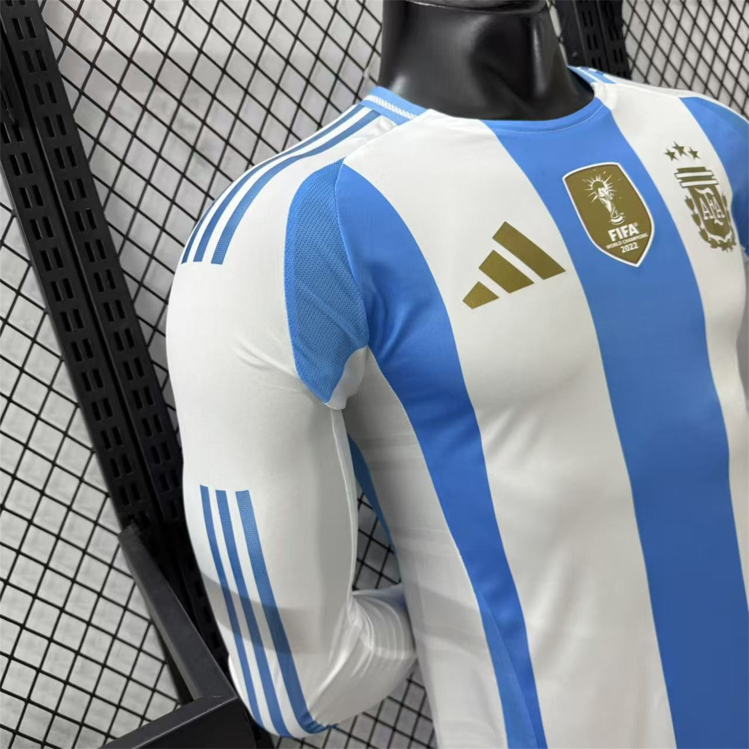 AlphaJersey-Argentina 2024 Home Long Sleeves Jersey - Player Version