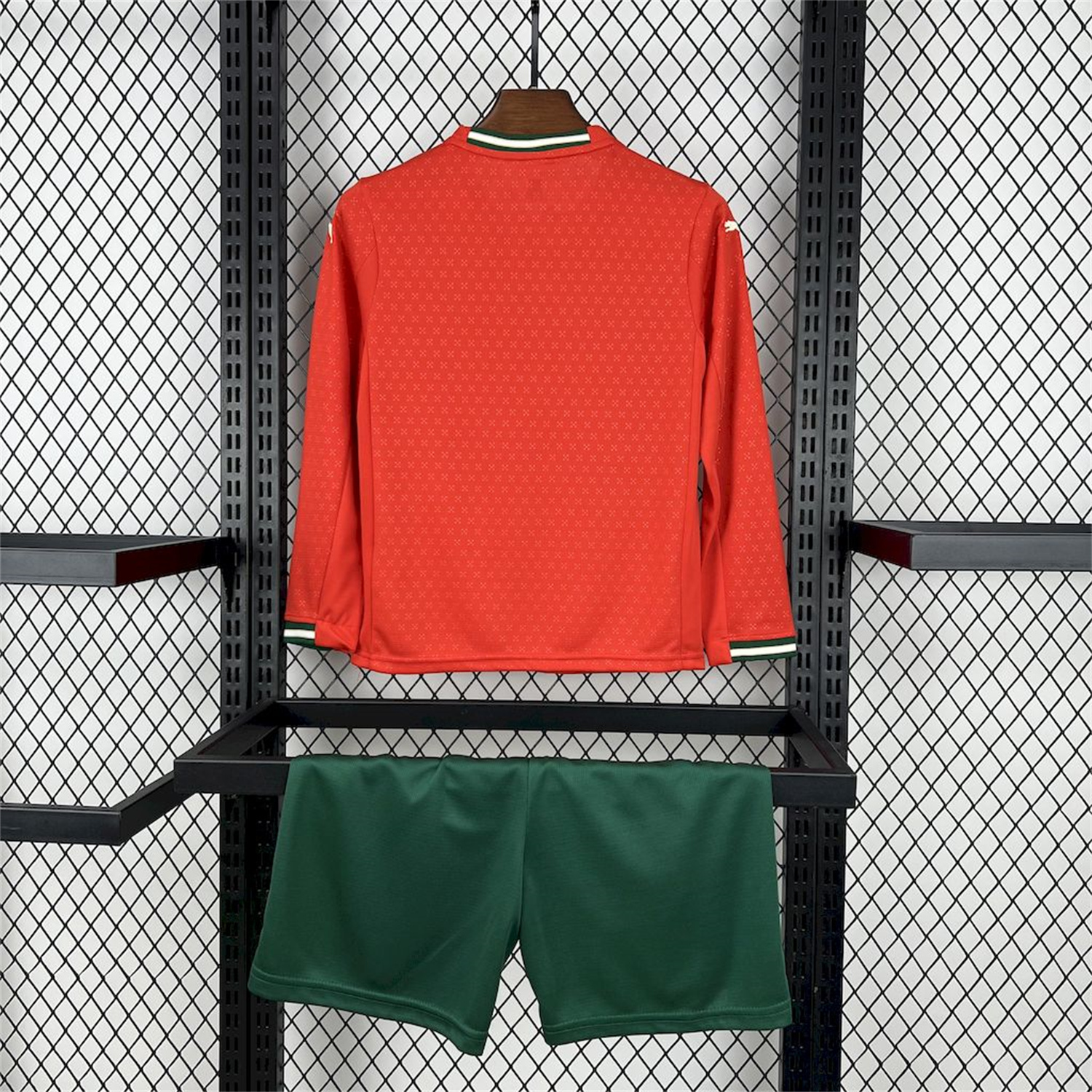 AlphaJersey-Portugal 2025-26 Home Long Sleeves Kids Kit