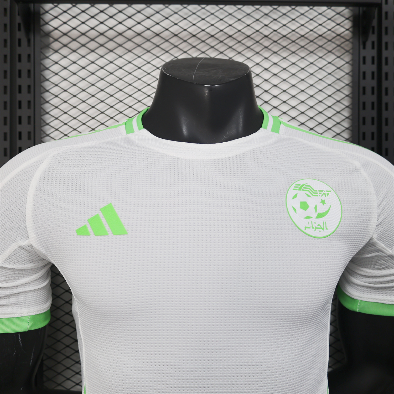AlphaJersey-Algeria 25-26 Whie Jersey with Green - Player Version