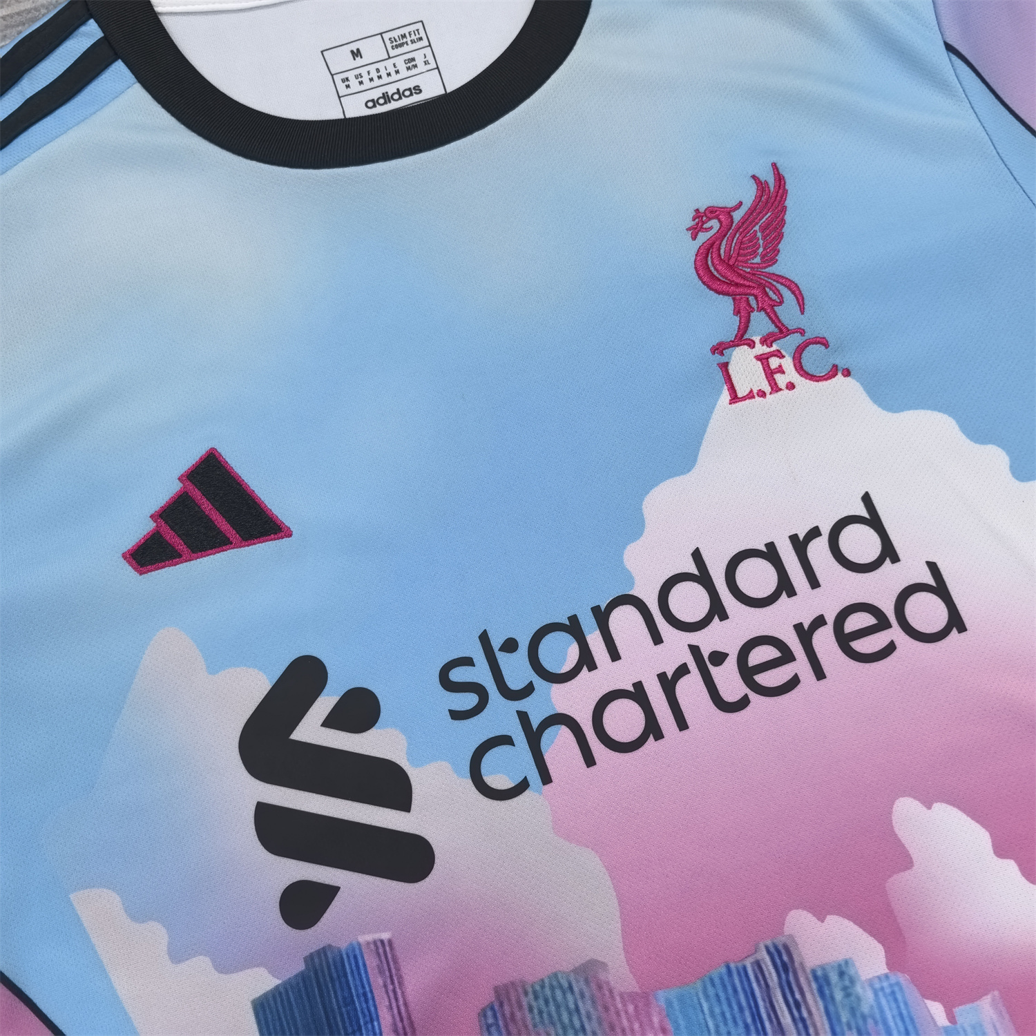 AlphaJersey-Liver.pool 25-26 Pink And Blue City Special Jersey - Fans Version