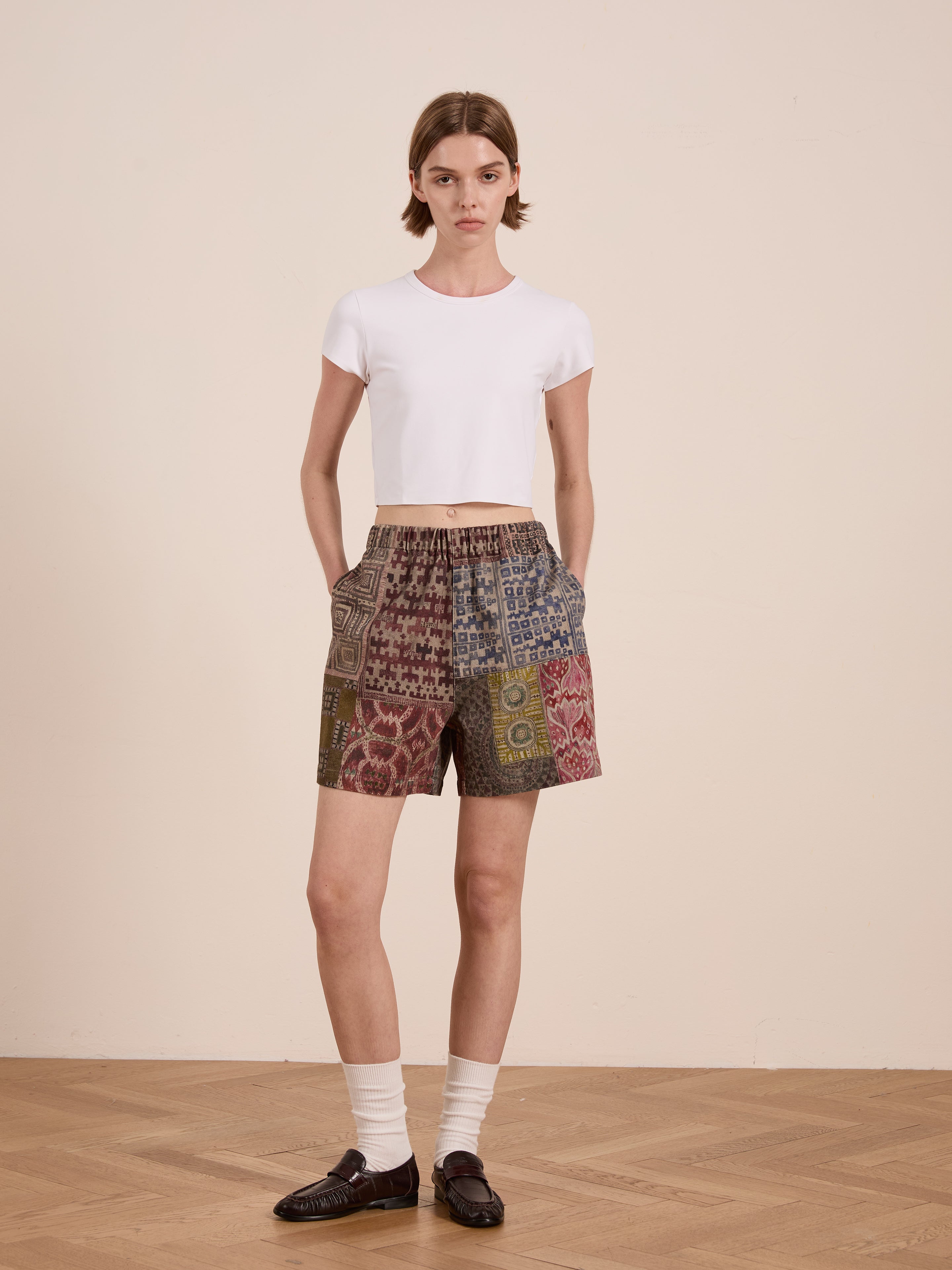 Watercolor Mosaic Work Shorts | Modern Menswear by yycbvcnbmmnbm