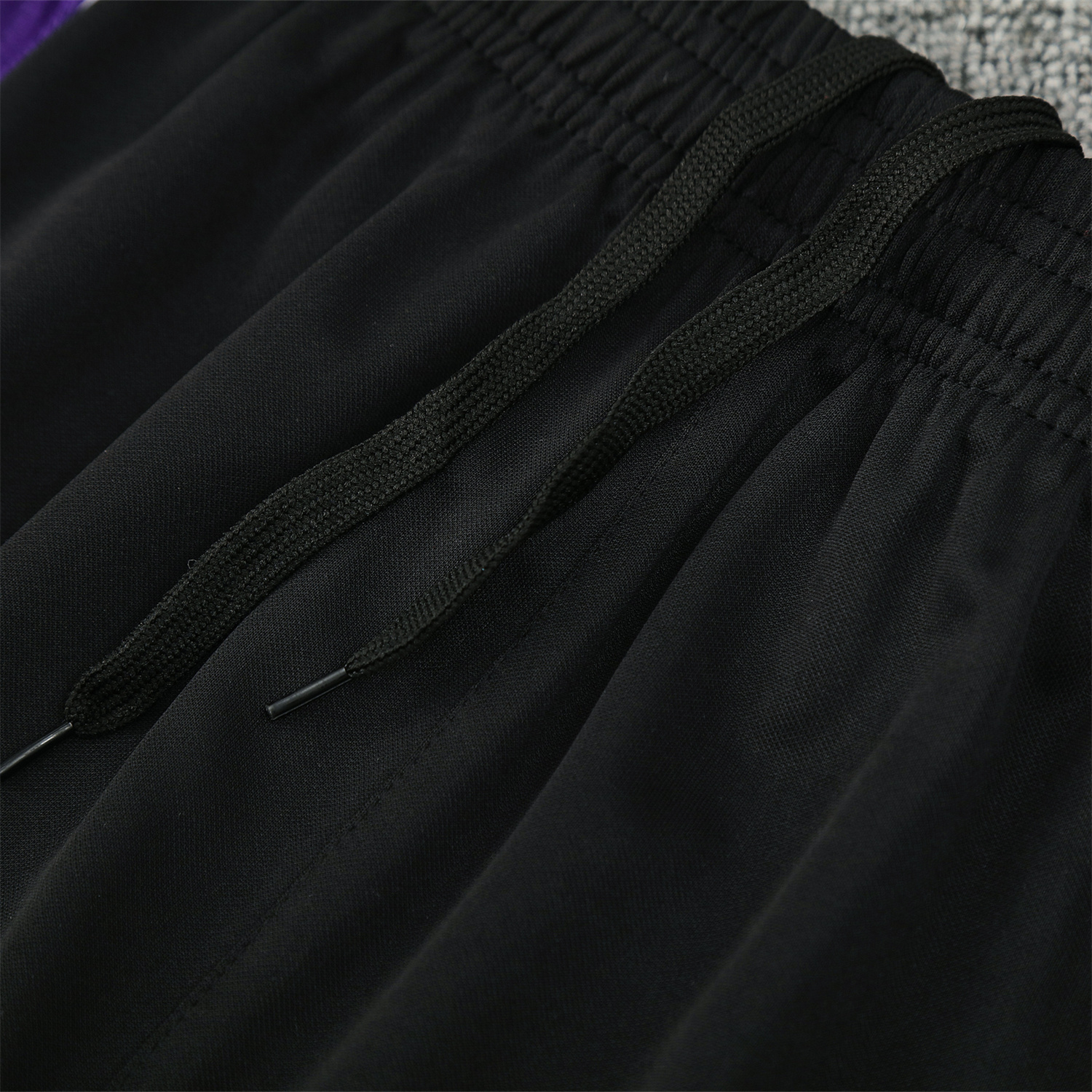 AlphaJersey-Real Madrid 25-26 Short-Sleeve Training Set - Blue Edge Black Top & Black Shorts