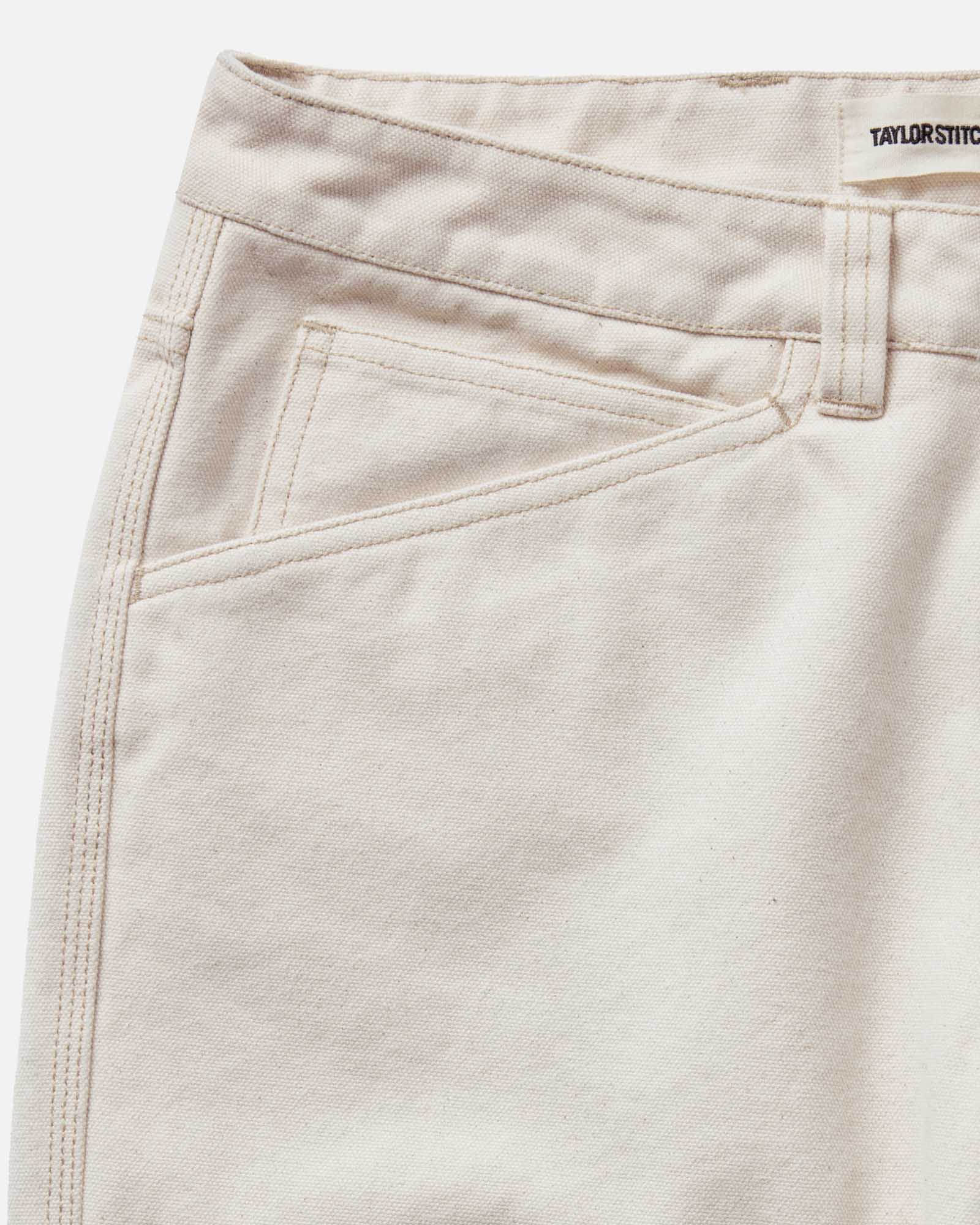 The Painter Pant in Seeded Natural Chipped Canvas | Modern Menswear by yycbvcnbmmnbm