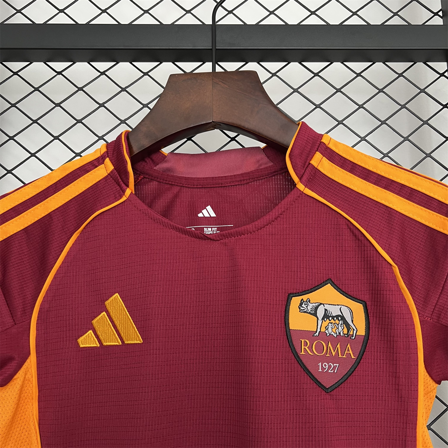 AlphaJersey-AS Roma 25-26 Home Unsponsored Kids Kit