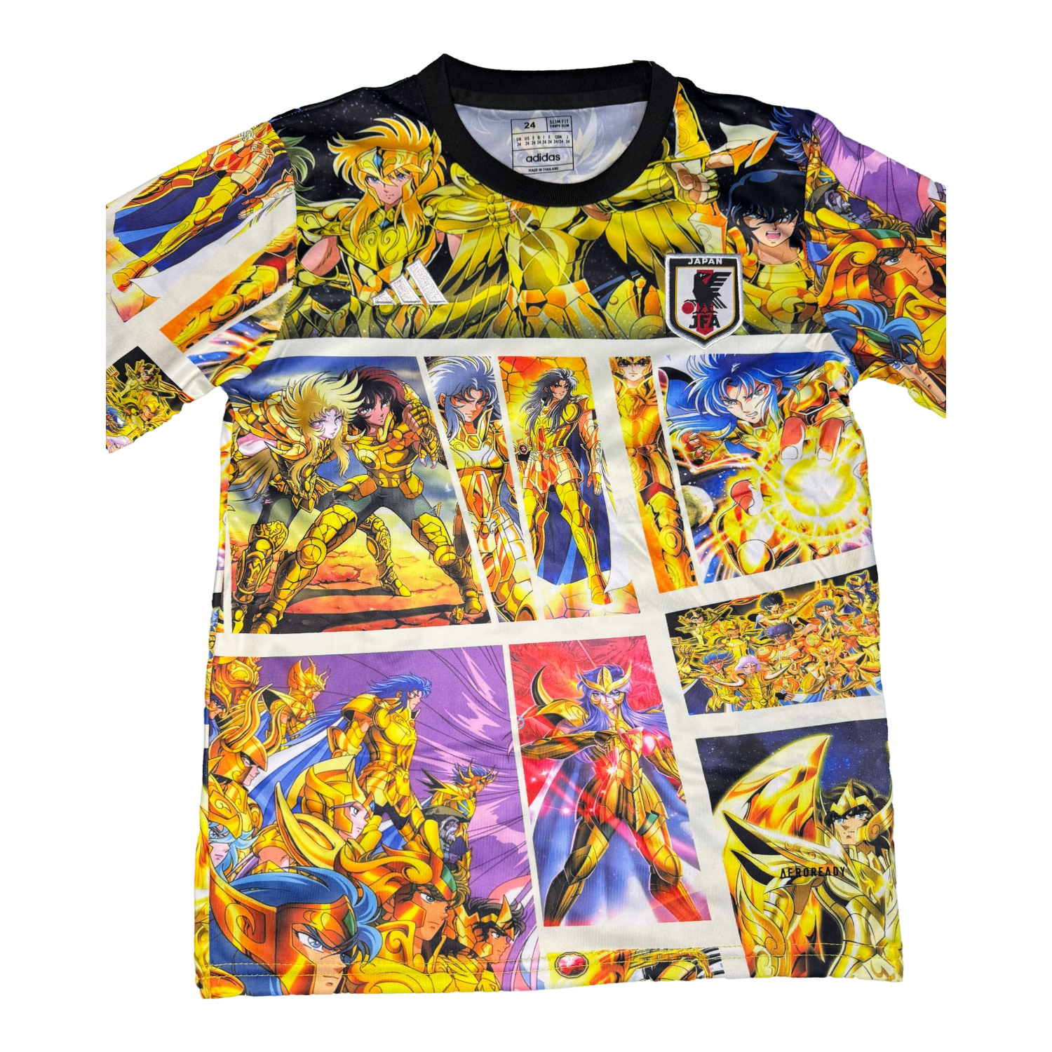 AlphaJersey-Japan 25-26 Saint Seiya Yellow Special Kids Kit