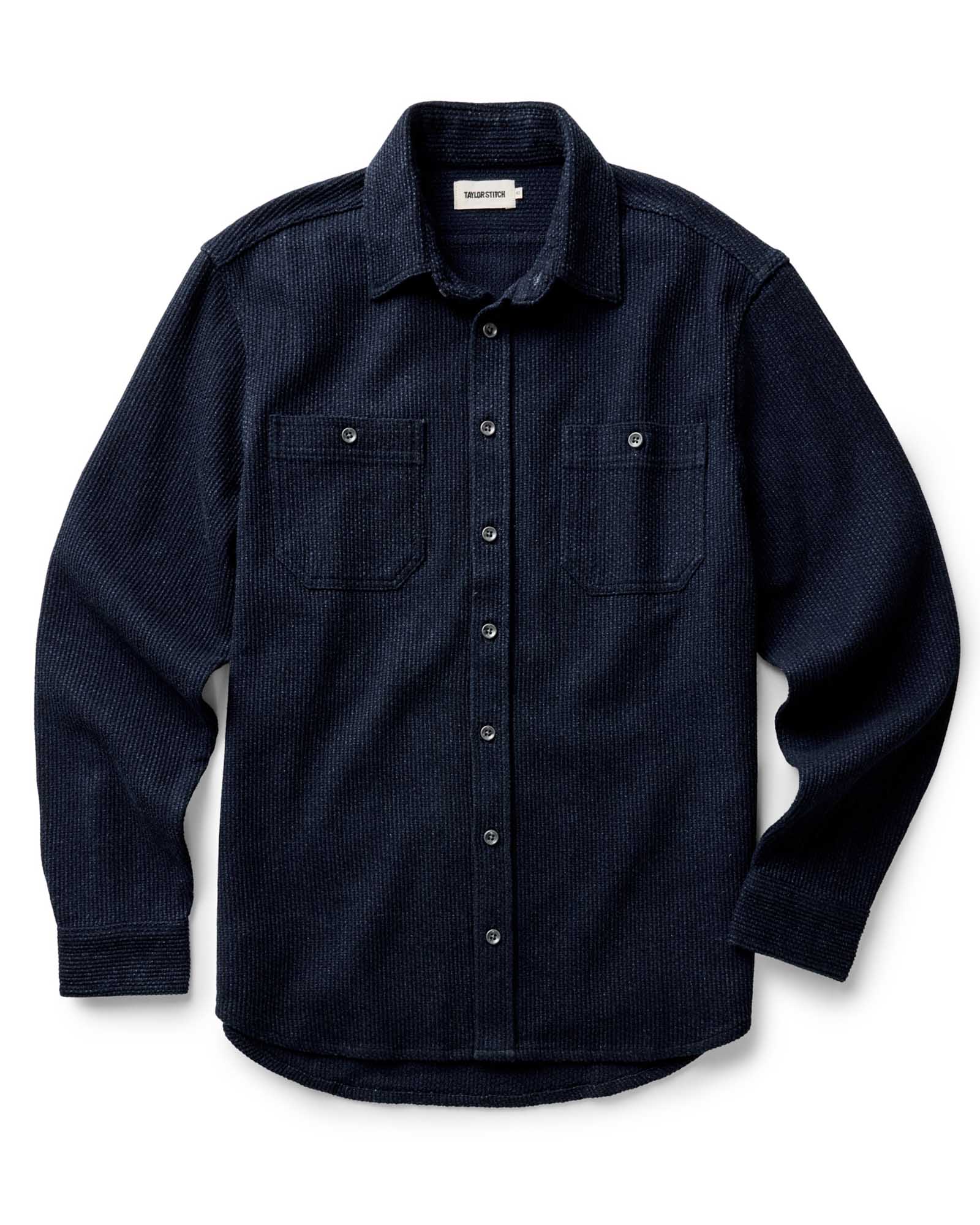 The Utility Shirt in Rinsed Indigo Sashiko | Modern Menswear by yycbvcnbmmnbm