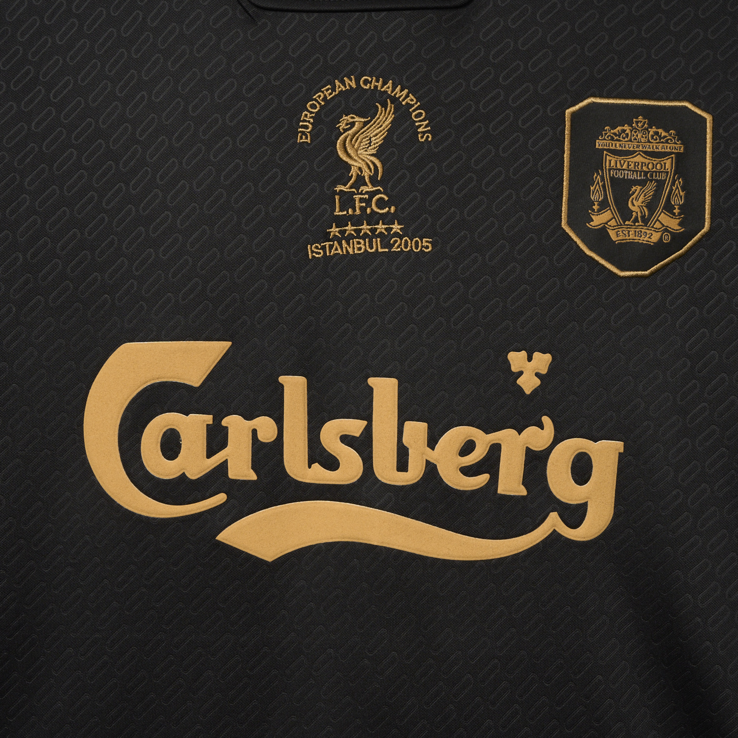 AlphaJersey-Liver.pool 25-26 Istanbul 2005 Anniversary Black Jersey - Fans Version