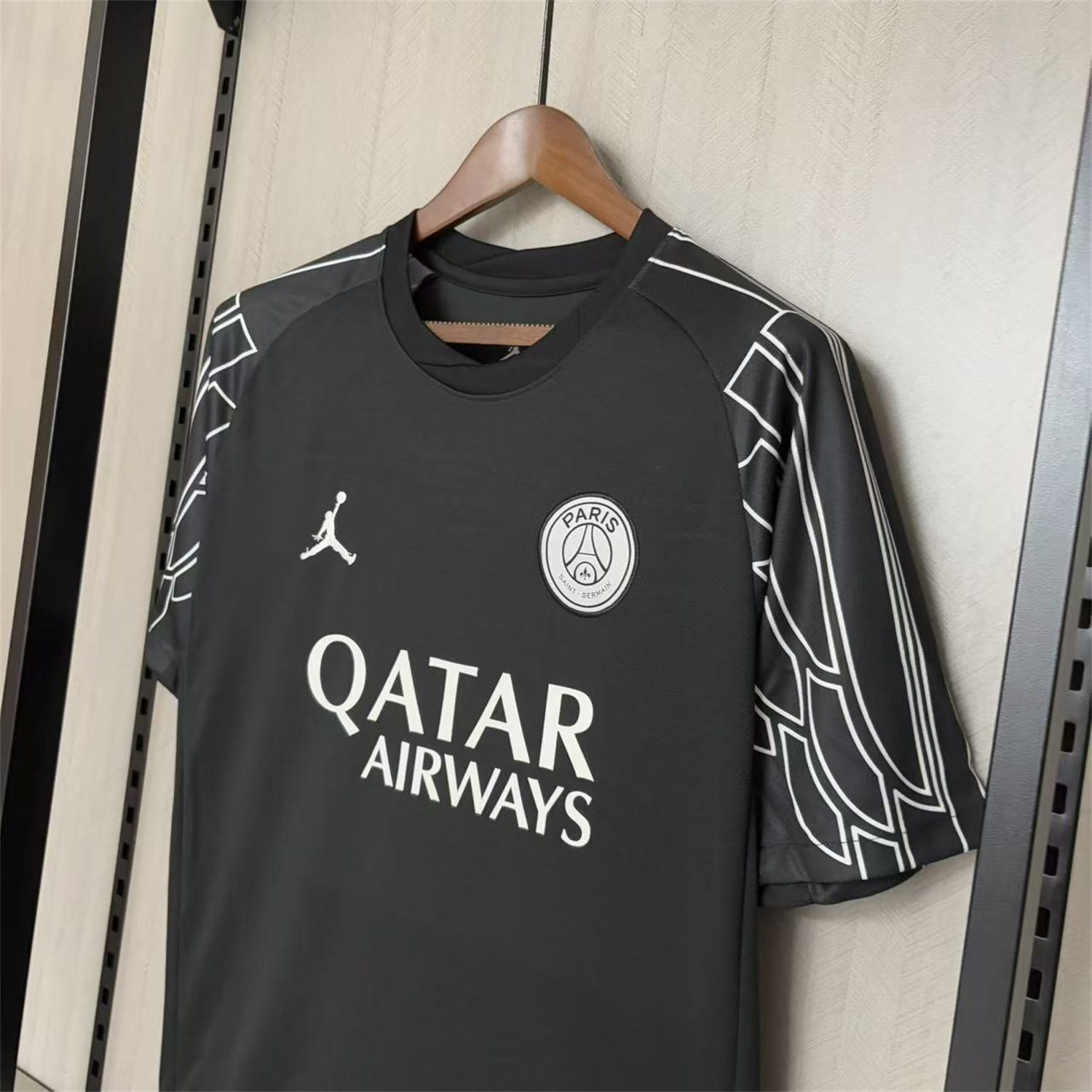 AlphaJersey-Paris Saint-Germain PSG 25-26 JD Black Special Jersey - Fans Version