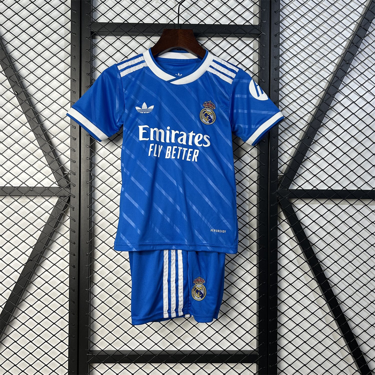 AlphaJersey-Real Madrid 25-26 Third Blue Kids Kit