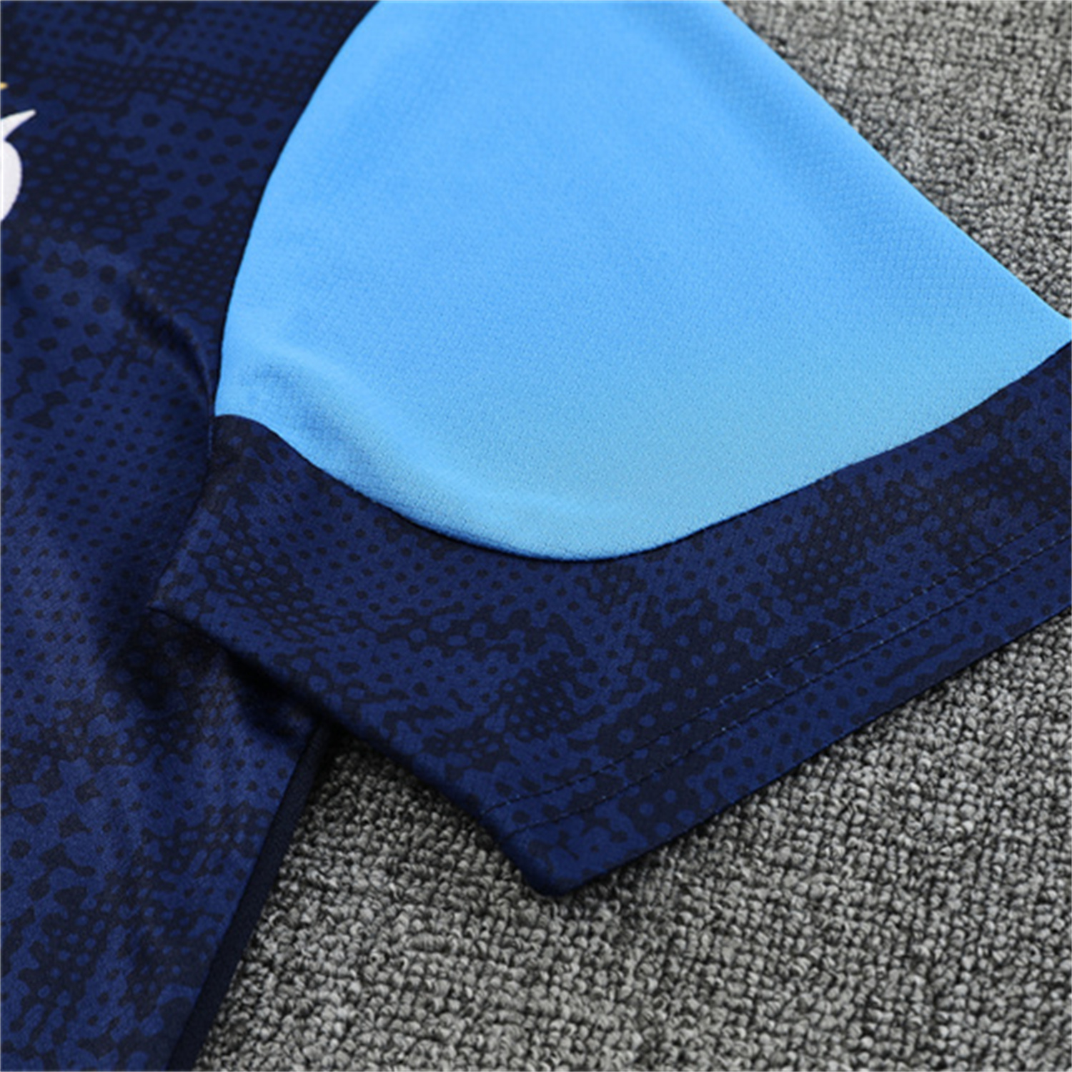 AlphaJersey-Marseille 25-26 Short-Sleeve Training Set - Royal Blue Top & Royal Blue Shorts
