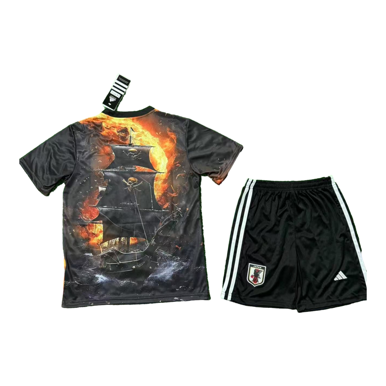 AlphaJersey-Japan 25-26 Fire Boy Ace Black Special Kids Kit