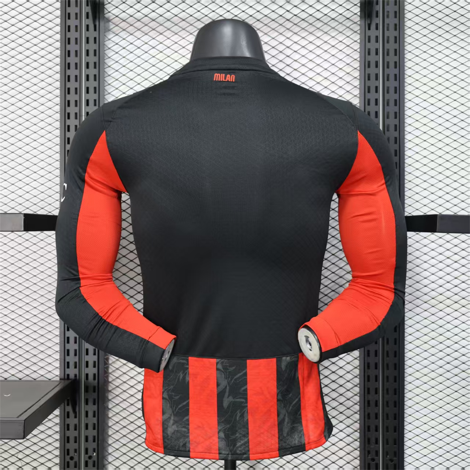 AlphaJersey-AC Milan 25-26 Home Long Sleeves Jersey - Player Version