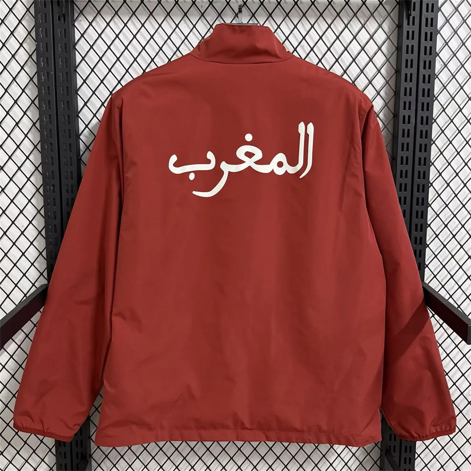 AlphaJersey-Morocco 2026 Pre-Match Double Sided Reversible Windbreaker - Red