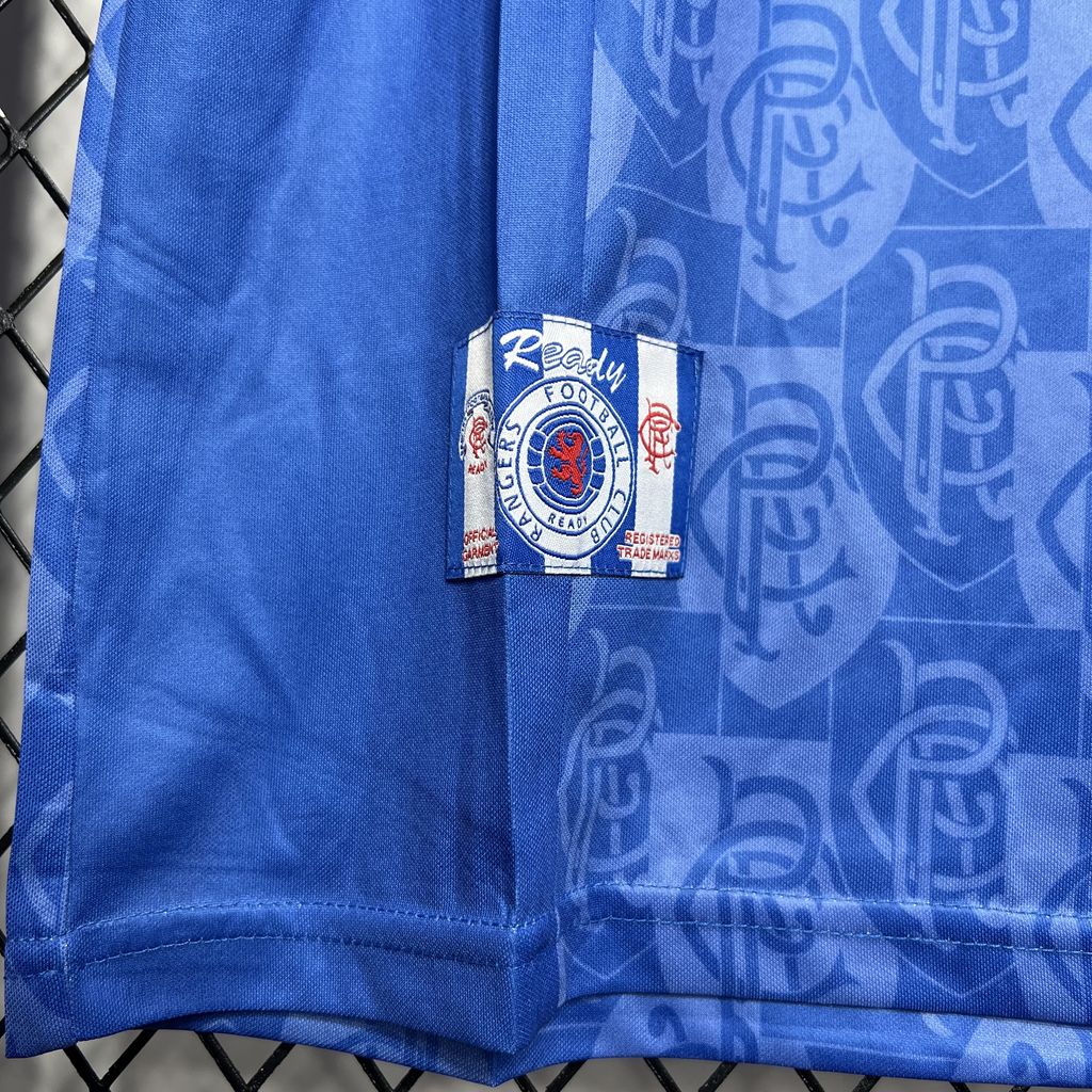 AlphaJersey-Retro Glasgow Rangers 1996-97 Home Stadium Jersey