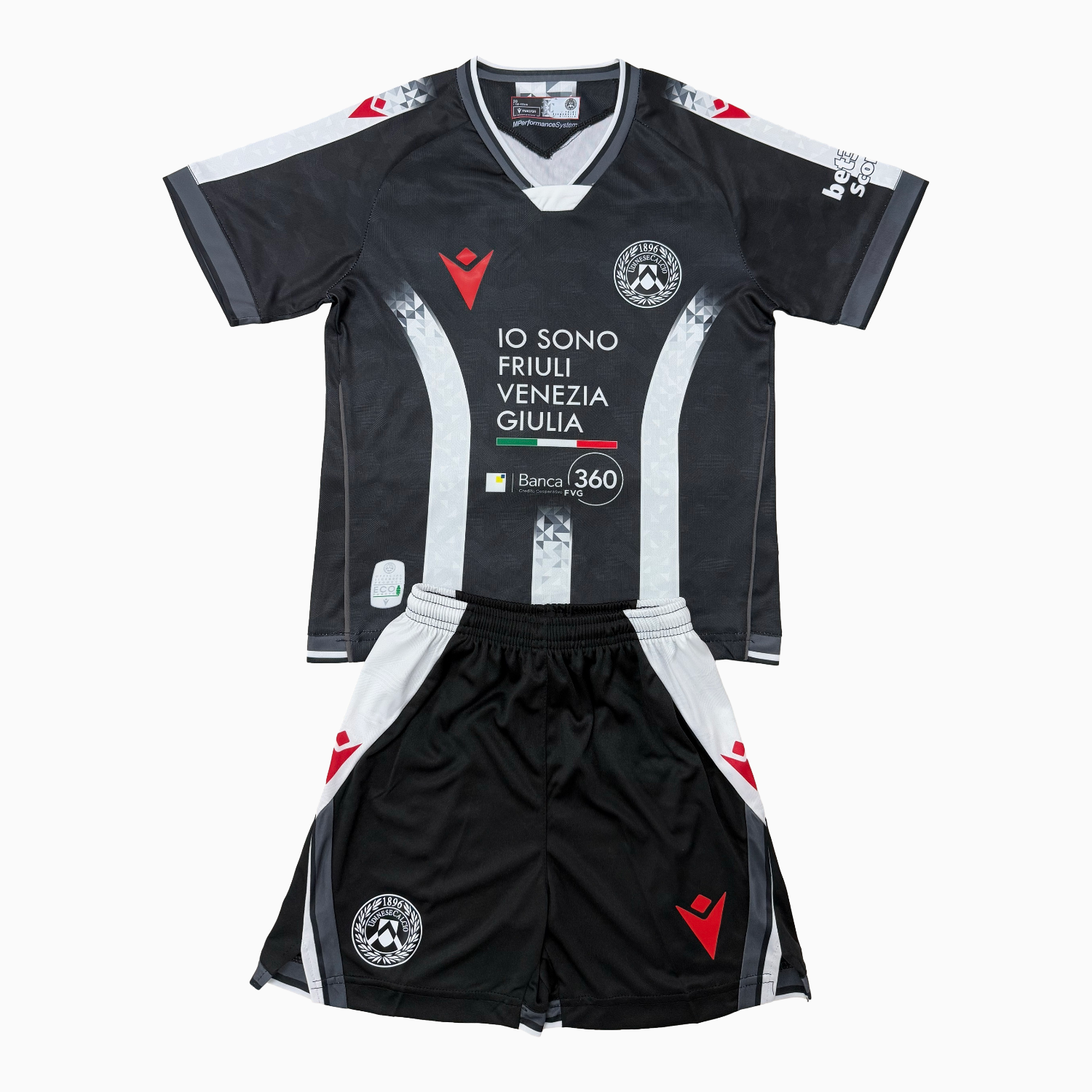 AlphaJersey-Udinese 25-26 Home Kids Kit