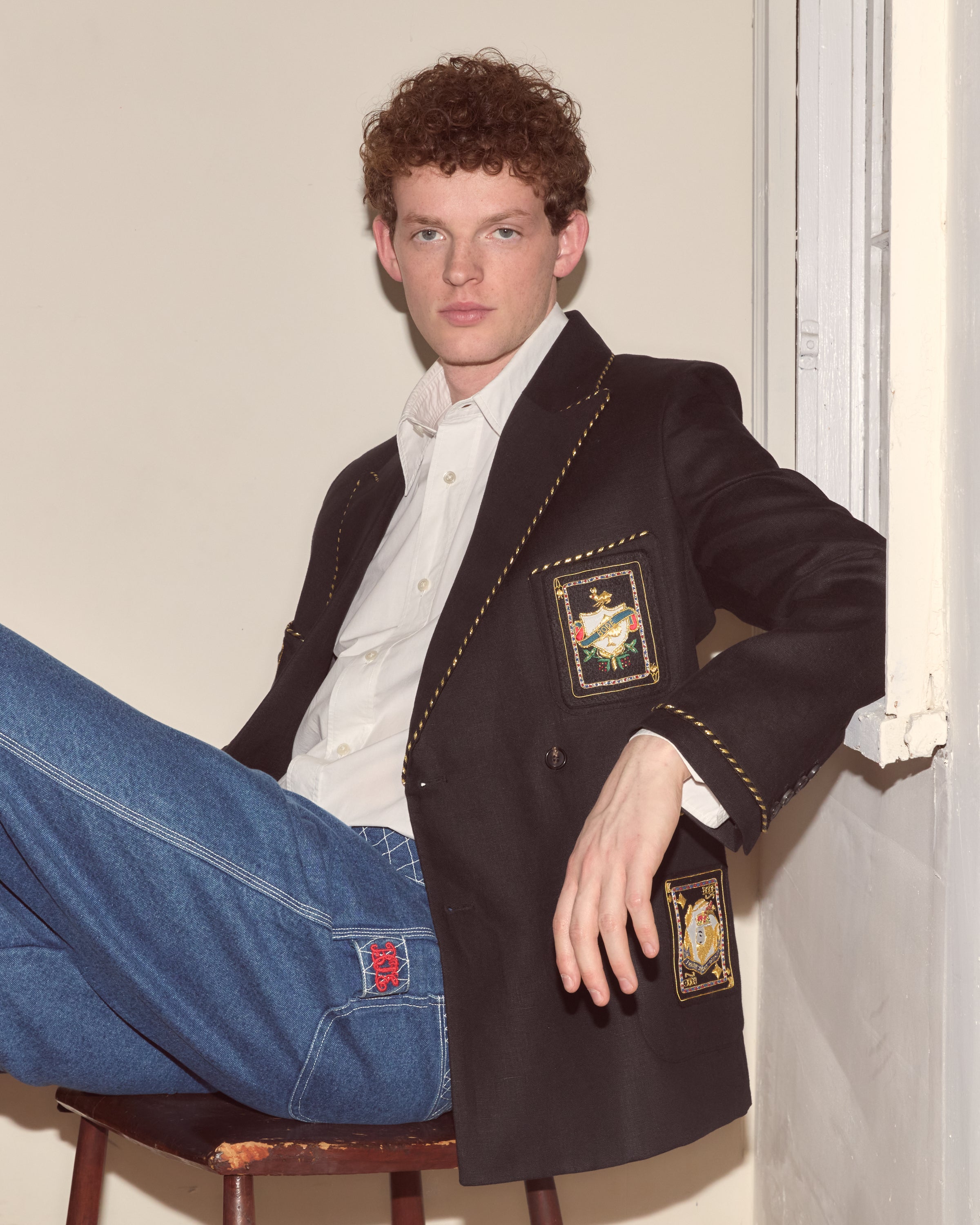 Bullion Card Suit Jacket | Modern Menswear by yycbvcnbmmnbm