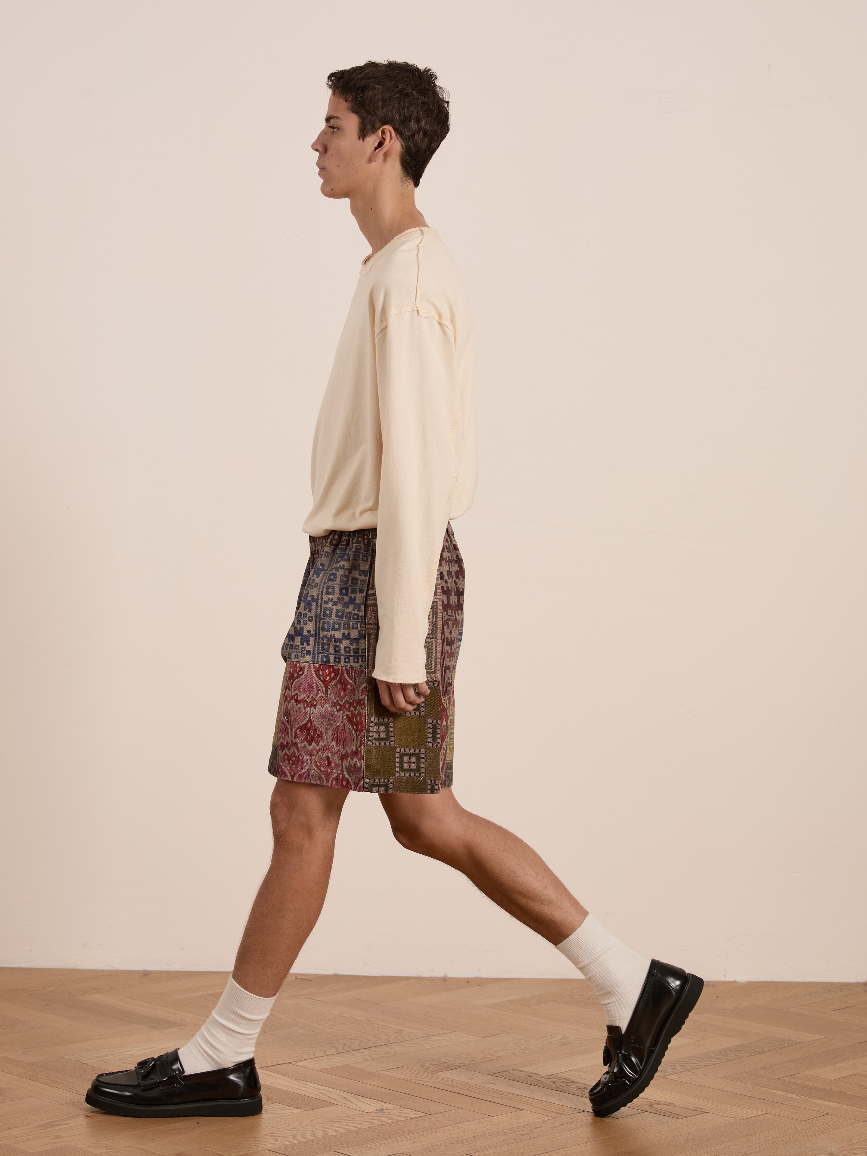 Watercolor Mosaic Work Shorts | Modern Menswear by yycbvcnbmmnbm
