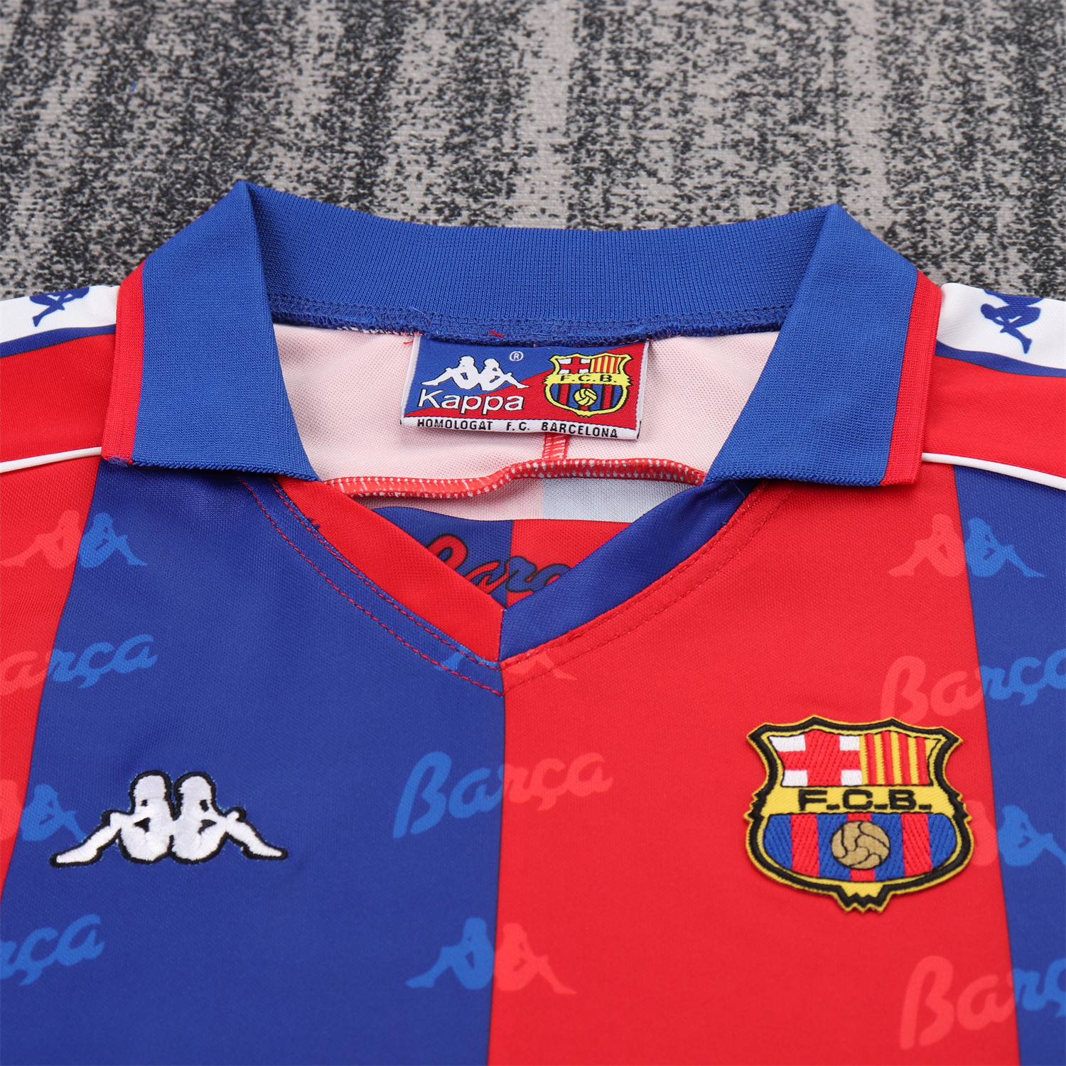 AlphaJersey-Retro Barcelona 1992-95 Home Kids Kit