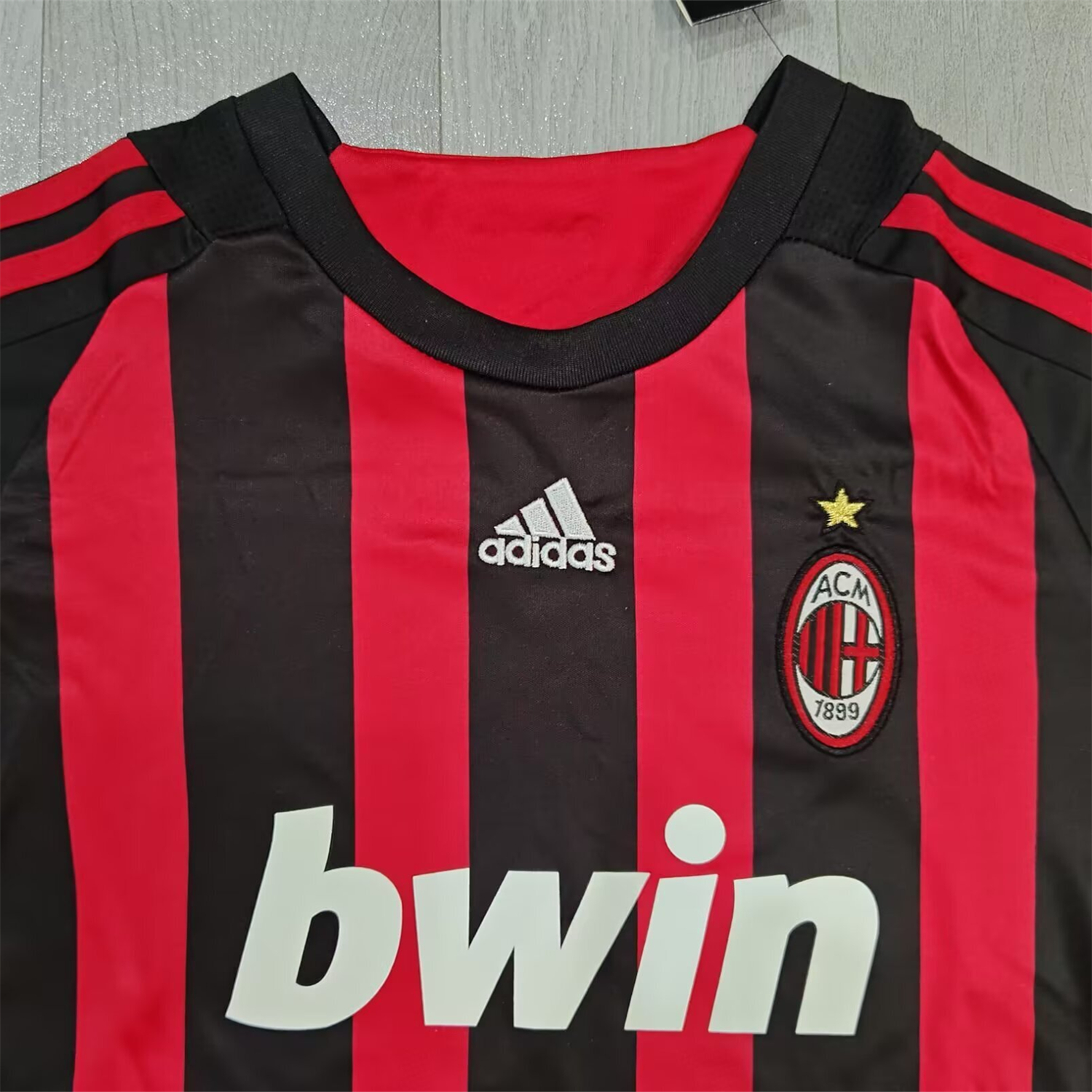 AlphaJersey-Retro AC Milan 2008-09 Home Kids Kit