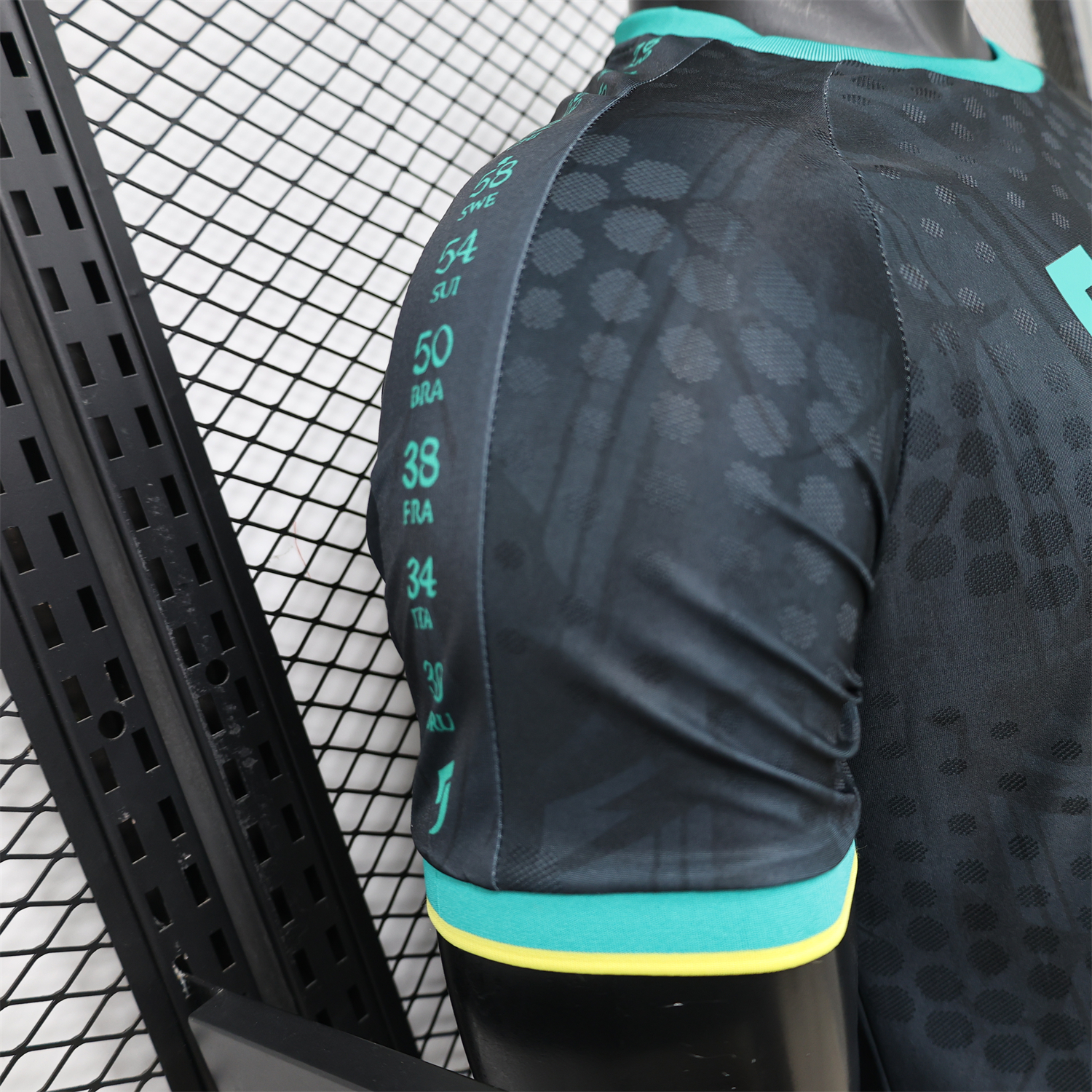 AlphaJersey-Brazil 2026 Black With Mint Green Special Jersey - Player Version