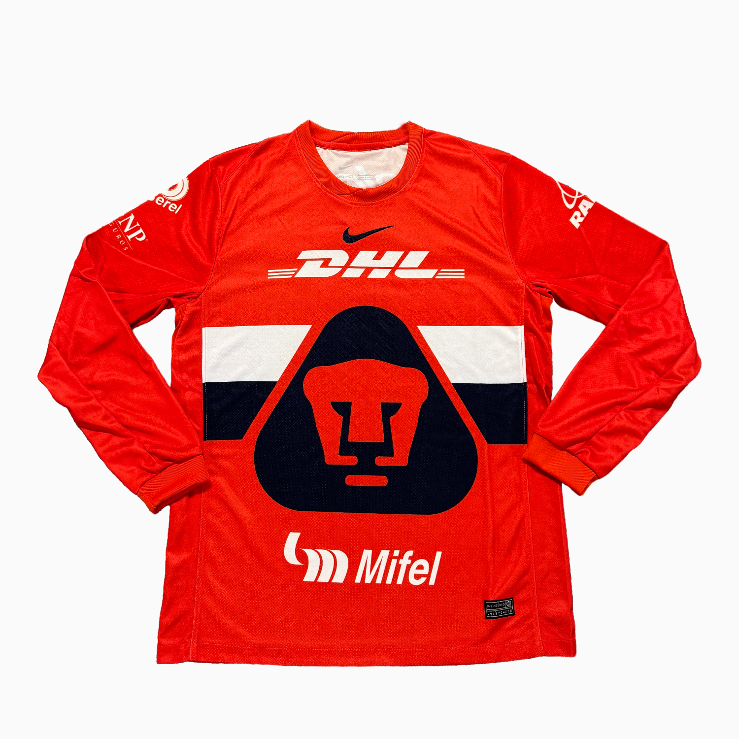 AlphaJersey-Pumas UNAM 25-26 Orange Goalkeeper Long Sleeves Jersey - Fans Version