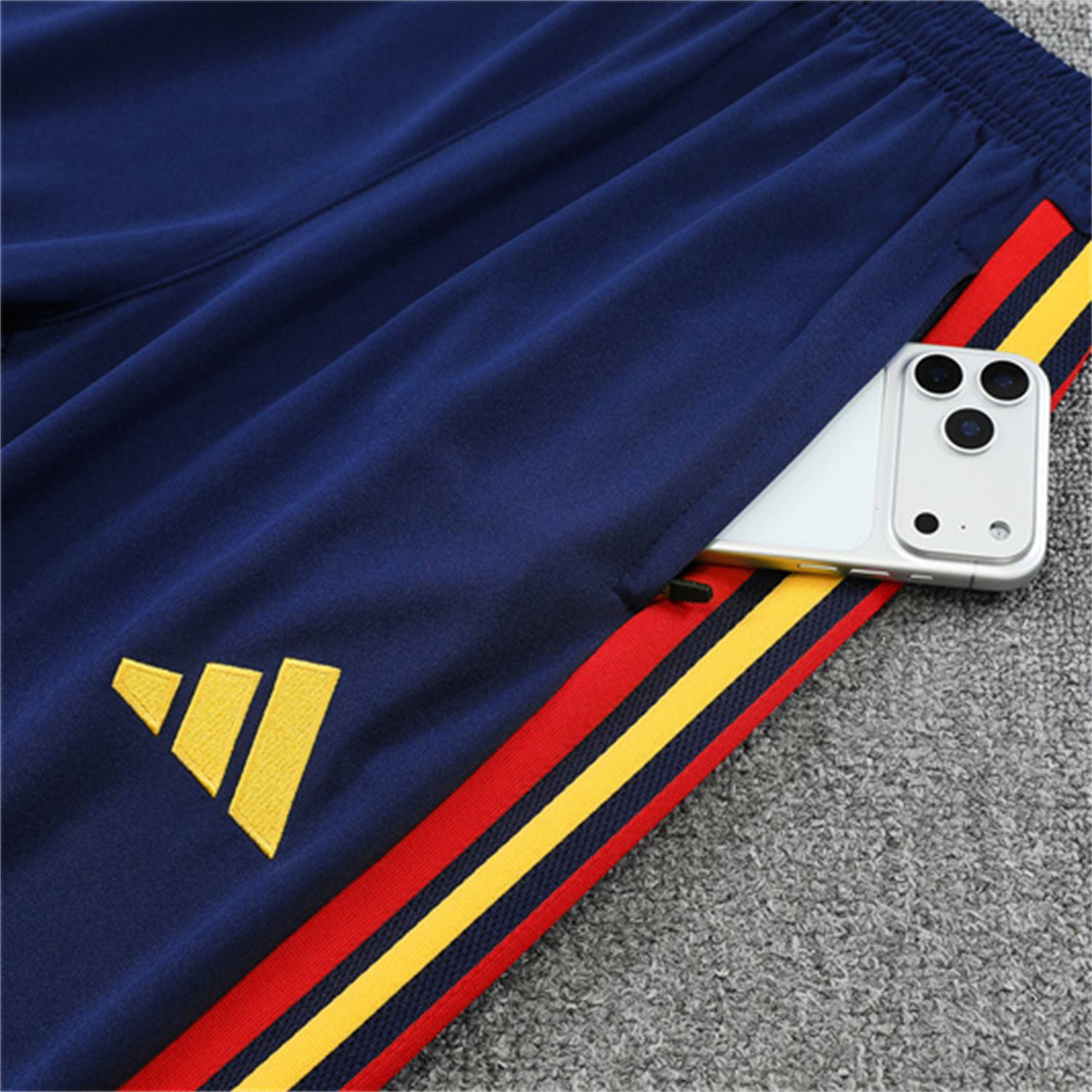 AlphaJersey-Spain 2026 Kids Long Sleeve Training Set - Royal Blue Top & Pants