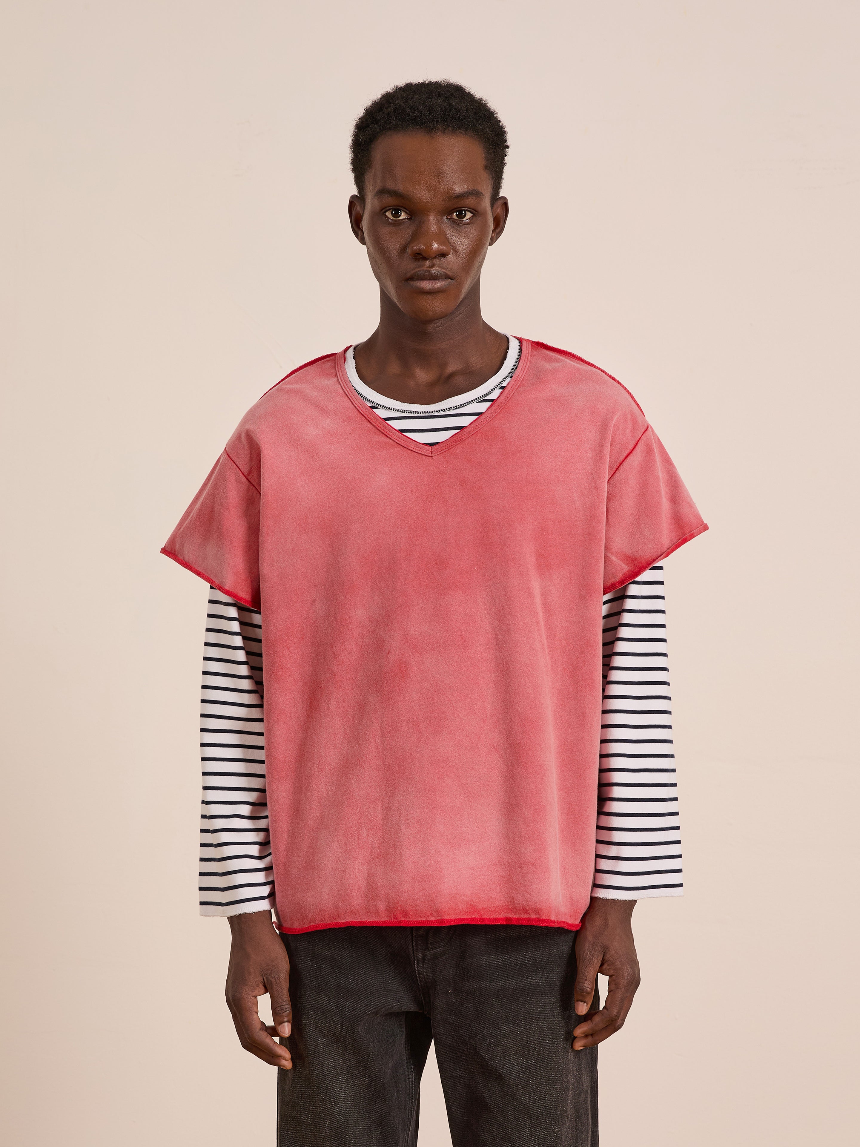Double Layer LS Tee | Modern Menswear by yycbvcnbmmnbm