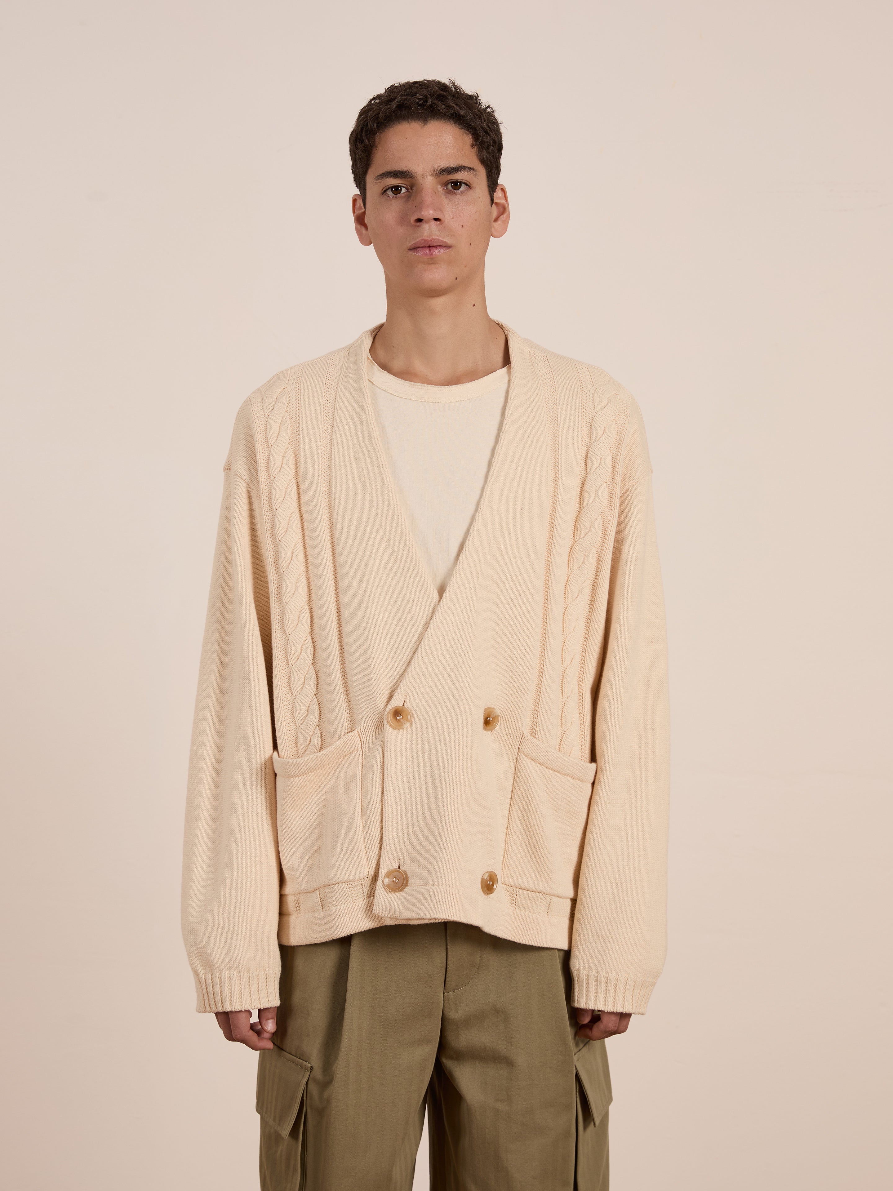 Double Breasted Knit Cardigan | Modern Menswear by yycbvcnbmmnbm
