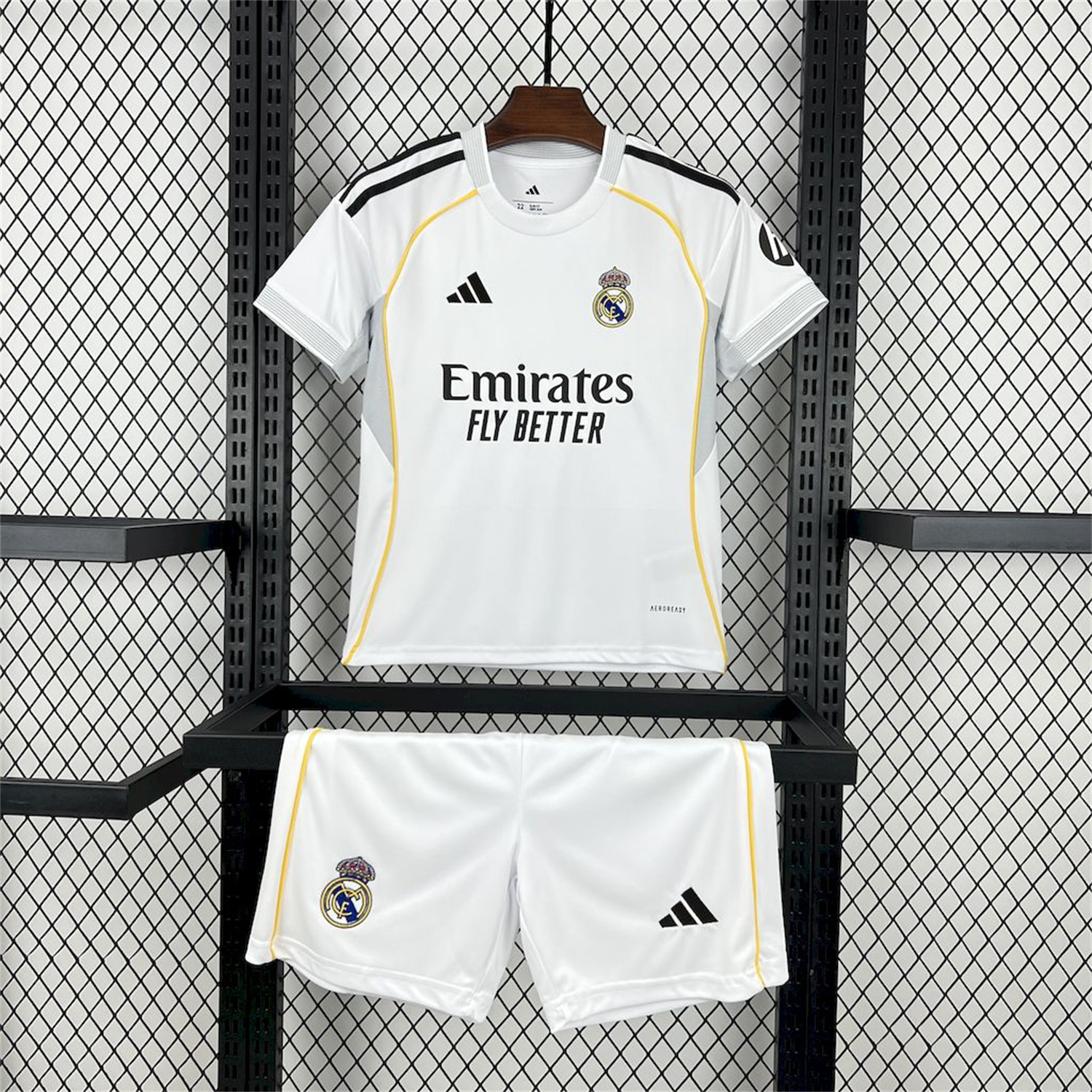 AlphaJersey-Real Madrid 25-26 Home White Kids Kit - Fans Version