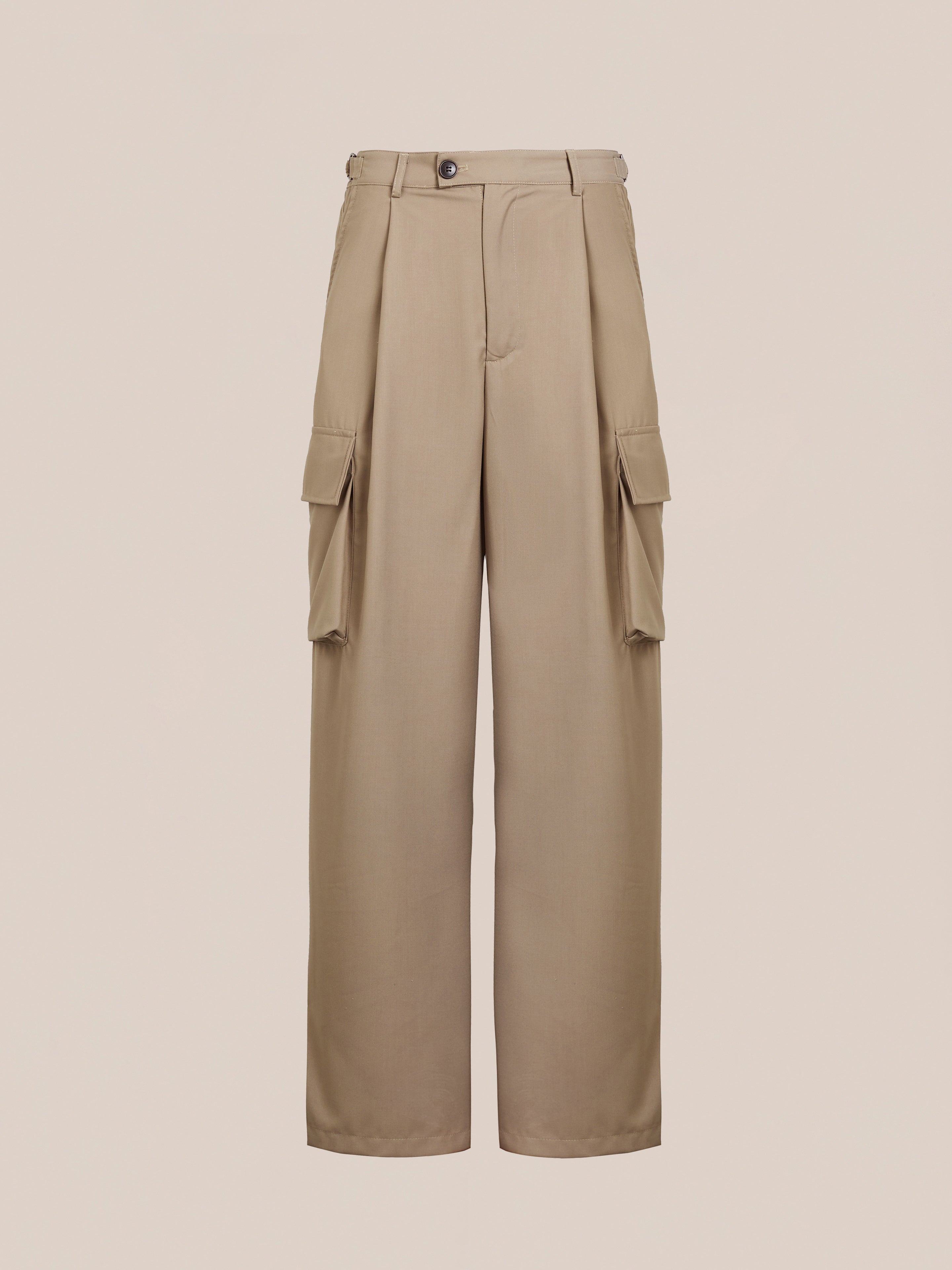 Hava Pleated Cargo Trousers | Modern Menswear by yycbvcnbmmnbm