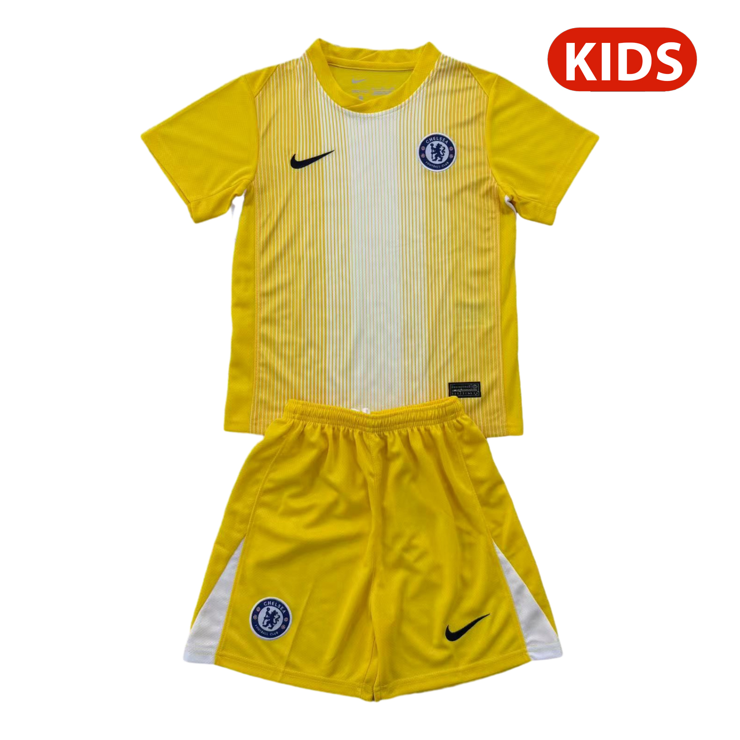 AlphaJersey-C.H.E.L.S.E.A 25-26 Yellow Goalkeeper Kids Kit