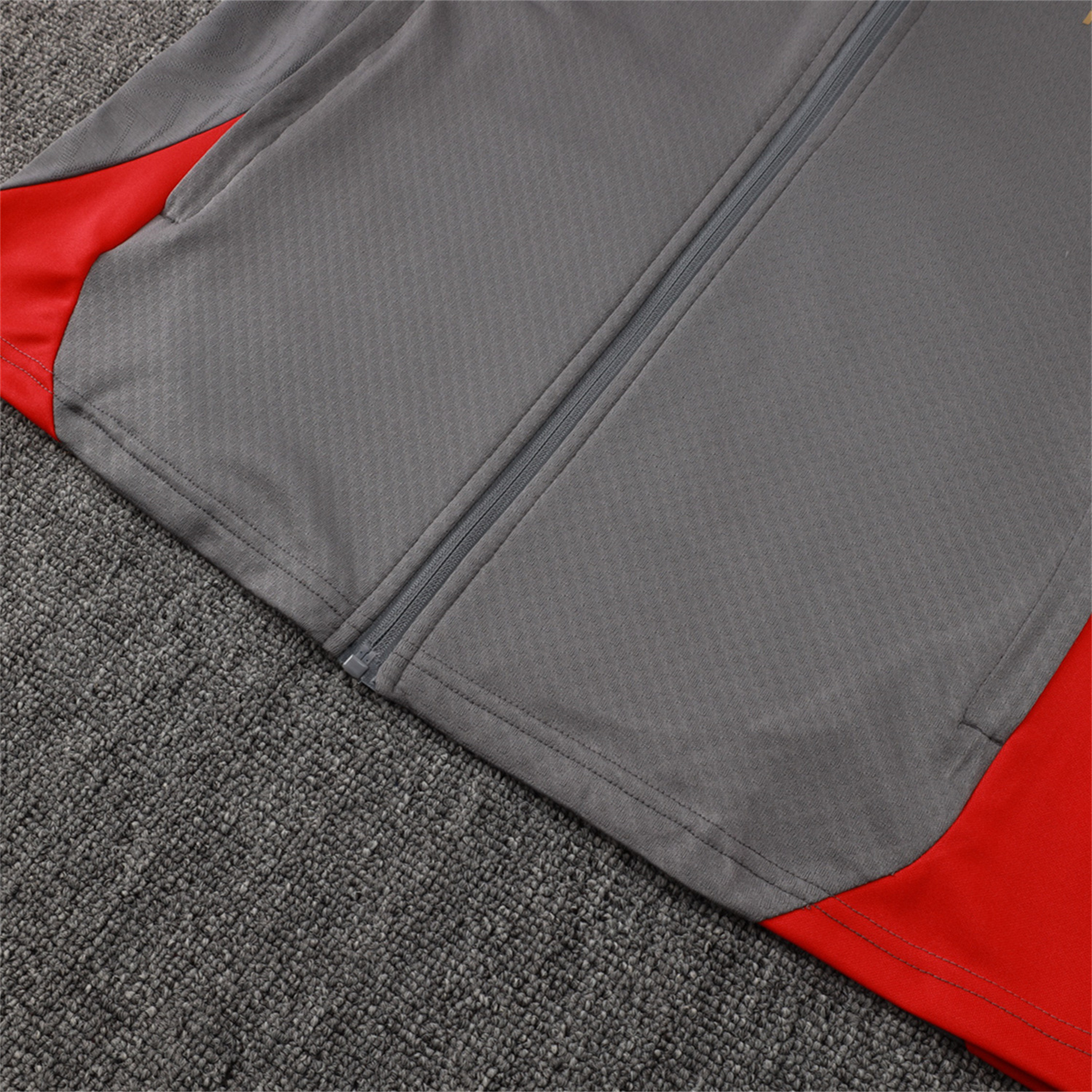 AlphaJersey-AC Milan 25-26 Jacket Training Tracksuit - Grey top & Grey Pants