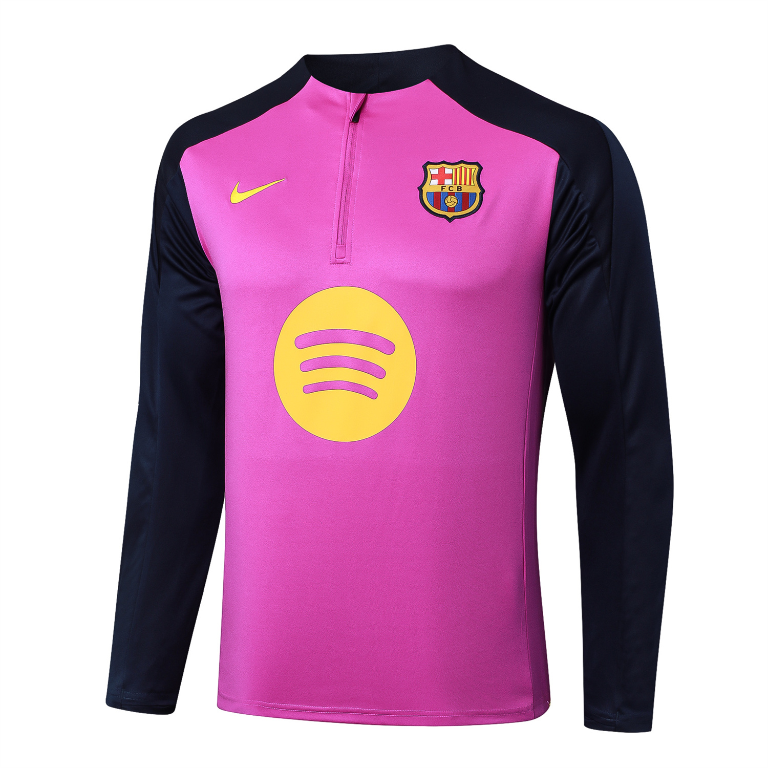 AlphaJersey-Barcelona 25-26 Long Sleeve Training Set - Purple Top and Deep Blue Pants