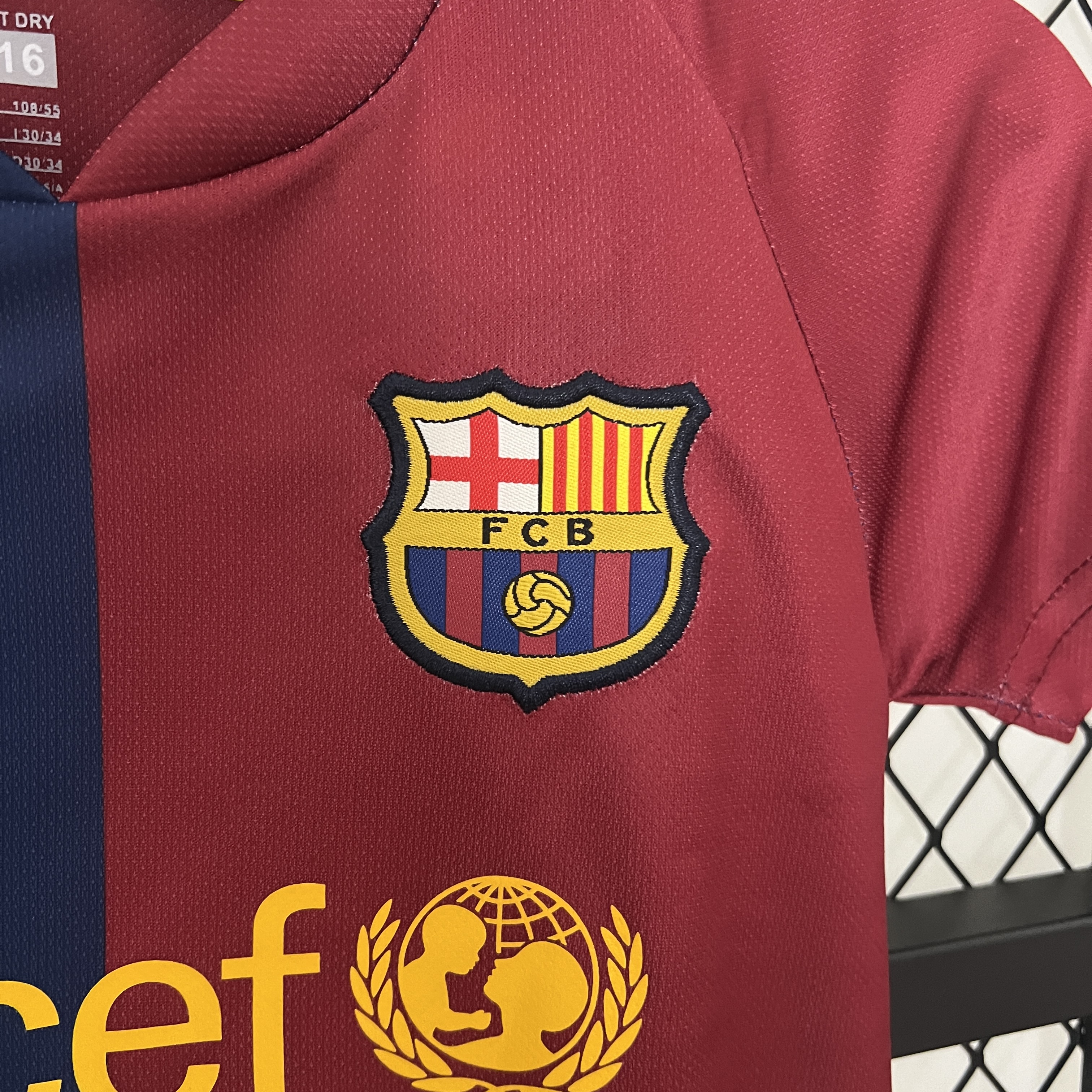 AlphaJersey-Retro Barcelona 2008-09 Home Stadium Kids Kit