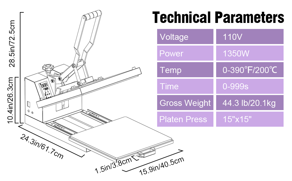 PlanetFlame Heat Press Machine