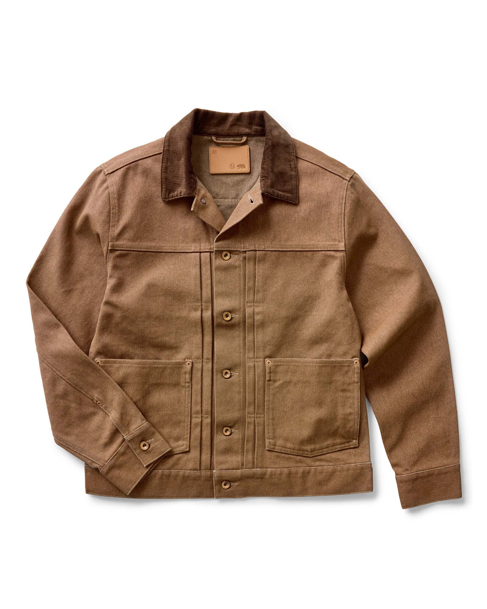 The Ryder Jacket in Tobacco Chipped Canvas | Modern Menswear by yycbvcnbmmnbm