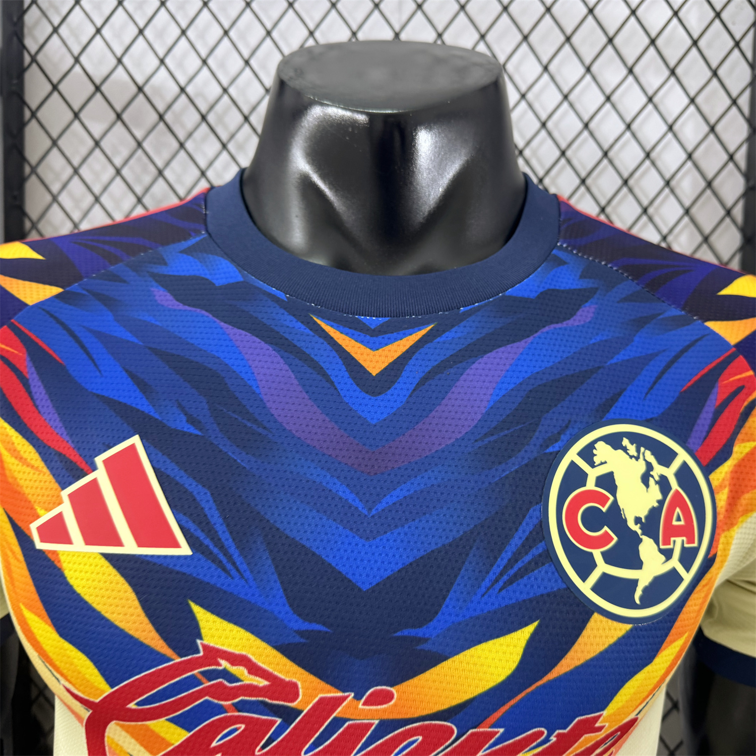 AlphaJersey-Club América 25-26 Blue Neck Light Yellow Special Jersey - Player Version