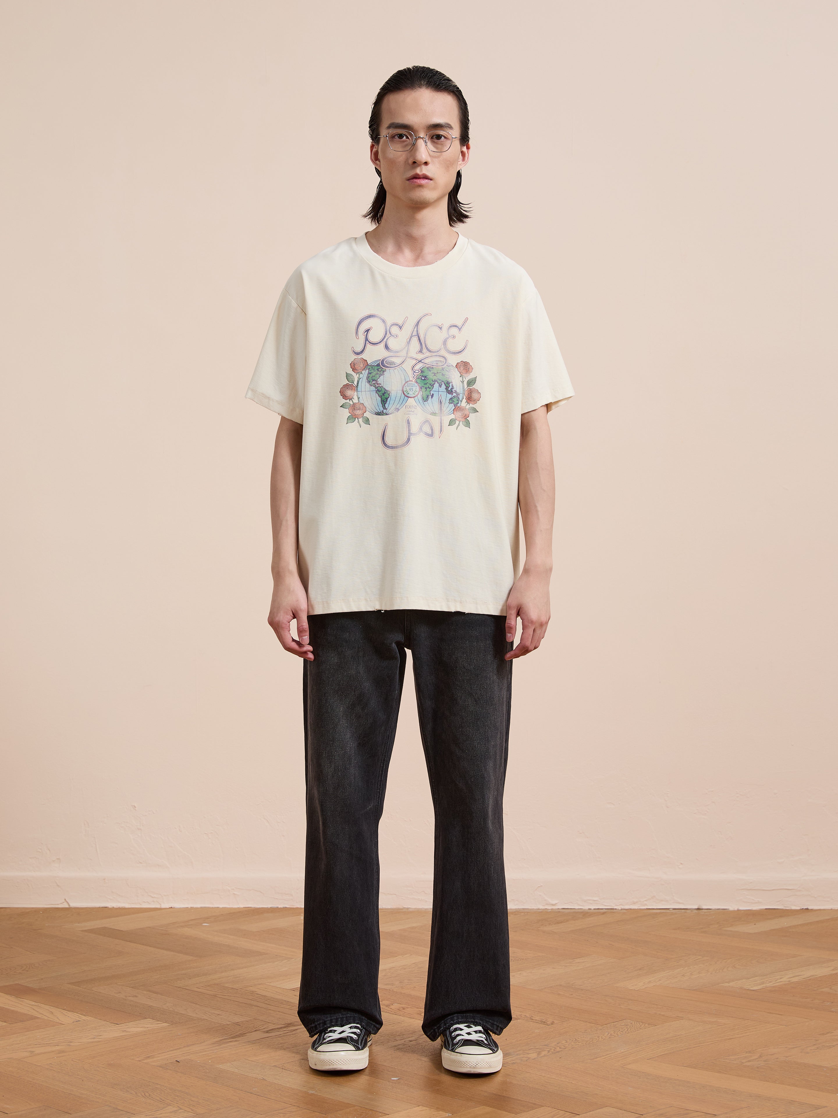 Peace Globe Tee | Modern Menswear by yycbvcnbmmnbm
