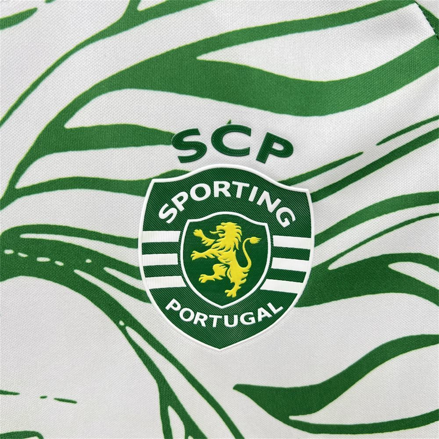 AlphaJersey-Sporting CP 25-26 Green Lion Special White Jersey - Fans Version