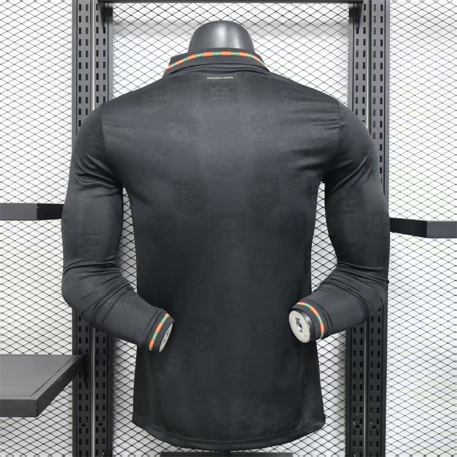 AlphaJersey-Portugal 2026 Away Black Long Sleeves Jersey - Player Version