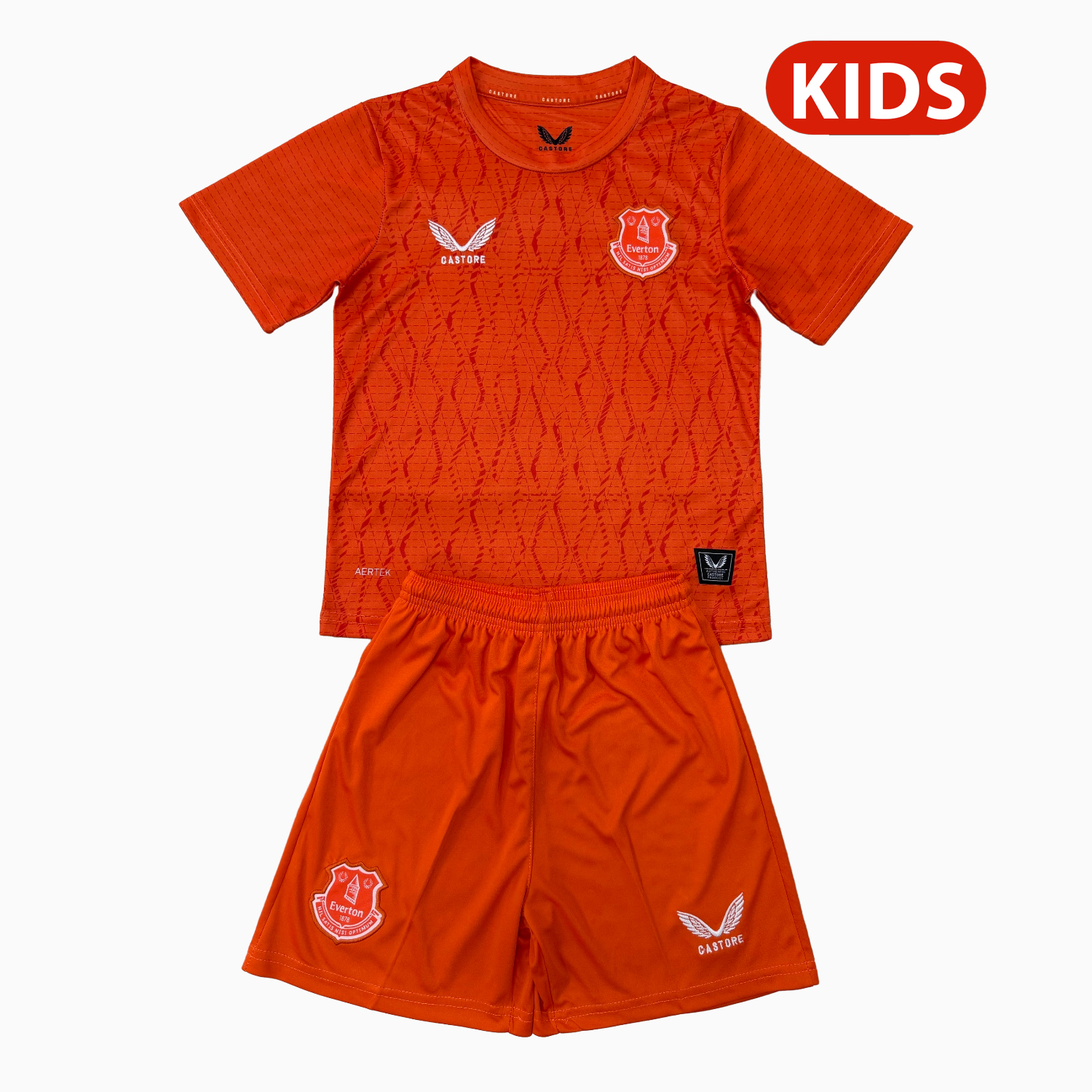 AlphaJersey-Everton 25-26 Orange Goalkeeper Kids Kit