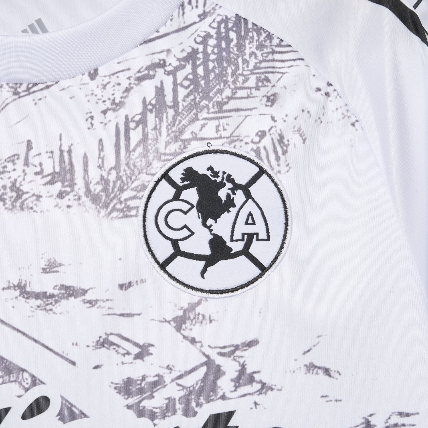 AlphaJersey-Club América 25-26 White Sketch of stadium Special Edition Jersey - Fans Version